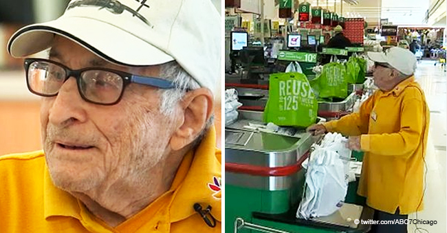 97-Year-Old WWII Veteran Is Proud to Still Be Working at a 'Stop and Shop' Bagging Groceries