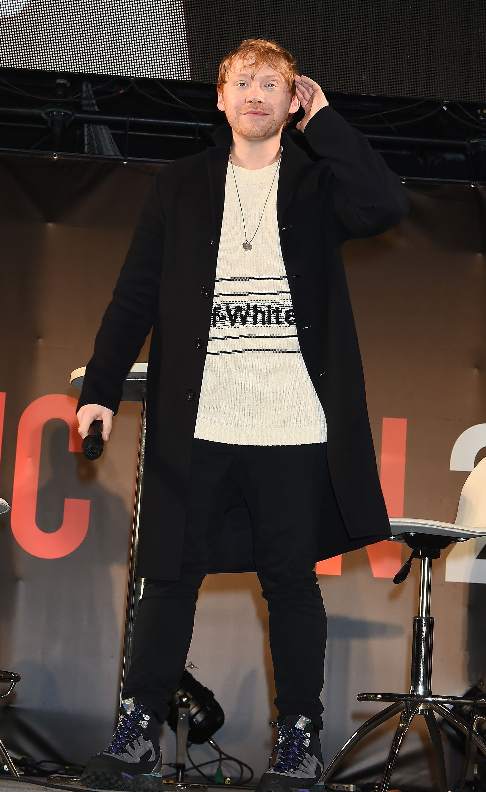 Rupert Grint attends a talk during the Tokyo Comic Con 2019 at Makuhari Messe on November 24, 2019 in Chiba, Japan. | Source: Getty Images