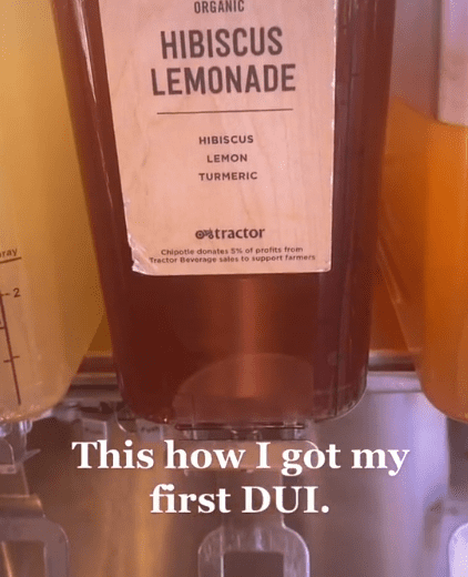 Photo of a Hibiscus Lemonade dispenser. | Photo: TikTok / @shamansaucy