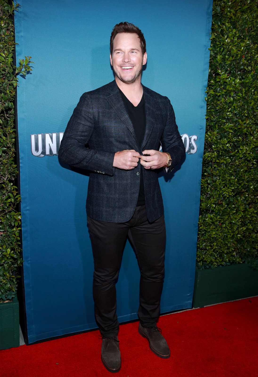 Chris Pratt at the grand opening celebration of "Jurassic World -The Ride" on July 22, 2019, in Universal City, California. | Source: Getty Images