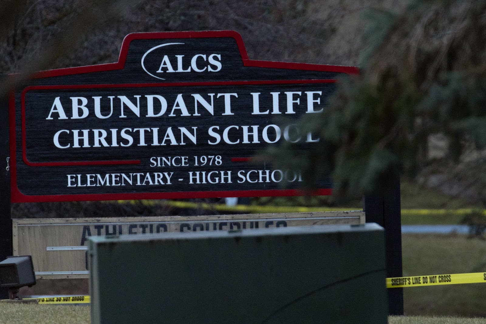 An Abundant Life Christian School sign. | Source: Getty Images