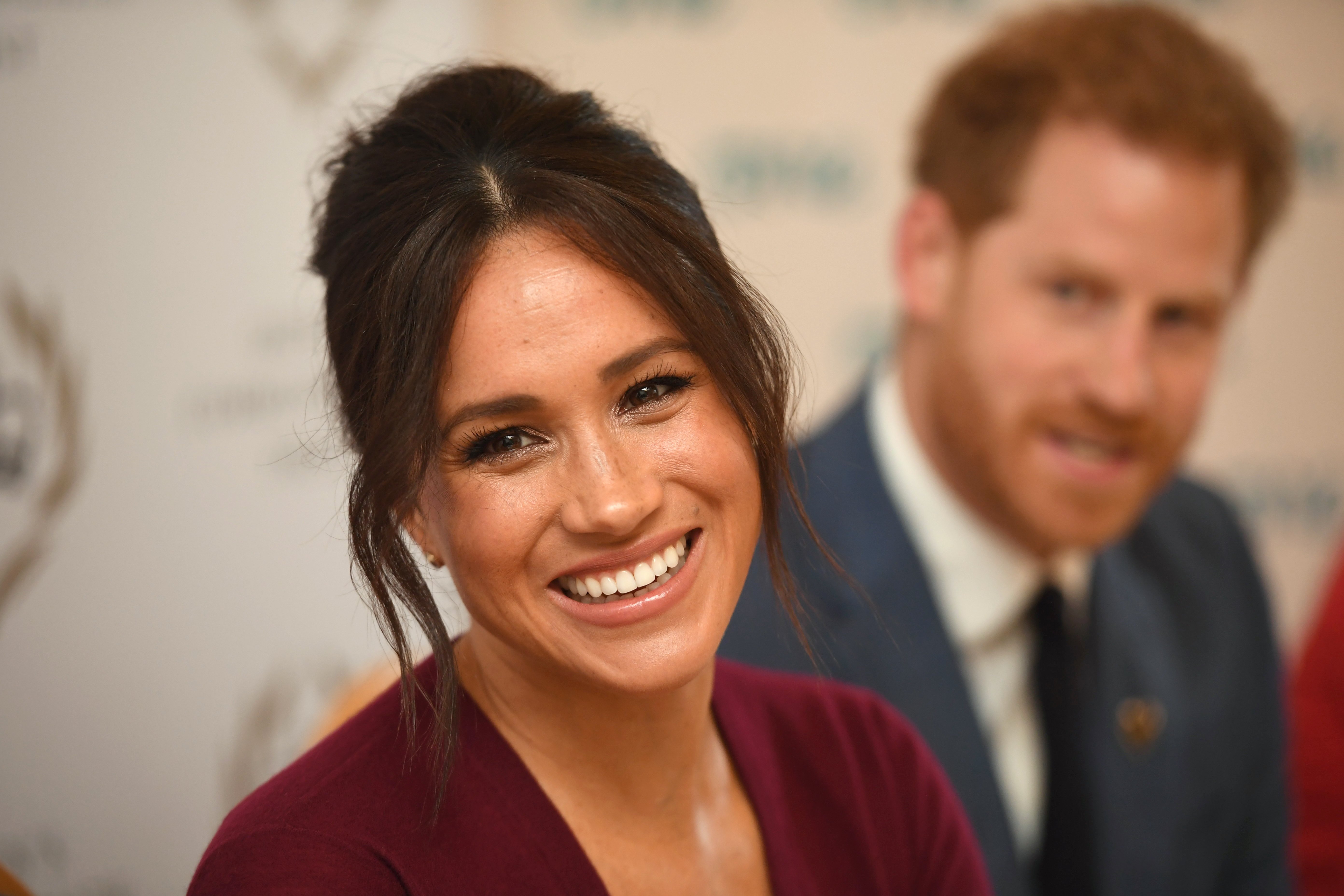 Meghan Markle Prince Harry attend a roundtable discussion on gender equality on October 25, 2019, in Windsor, England. | Source: Getty Images.