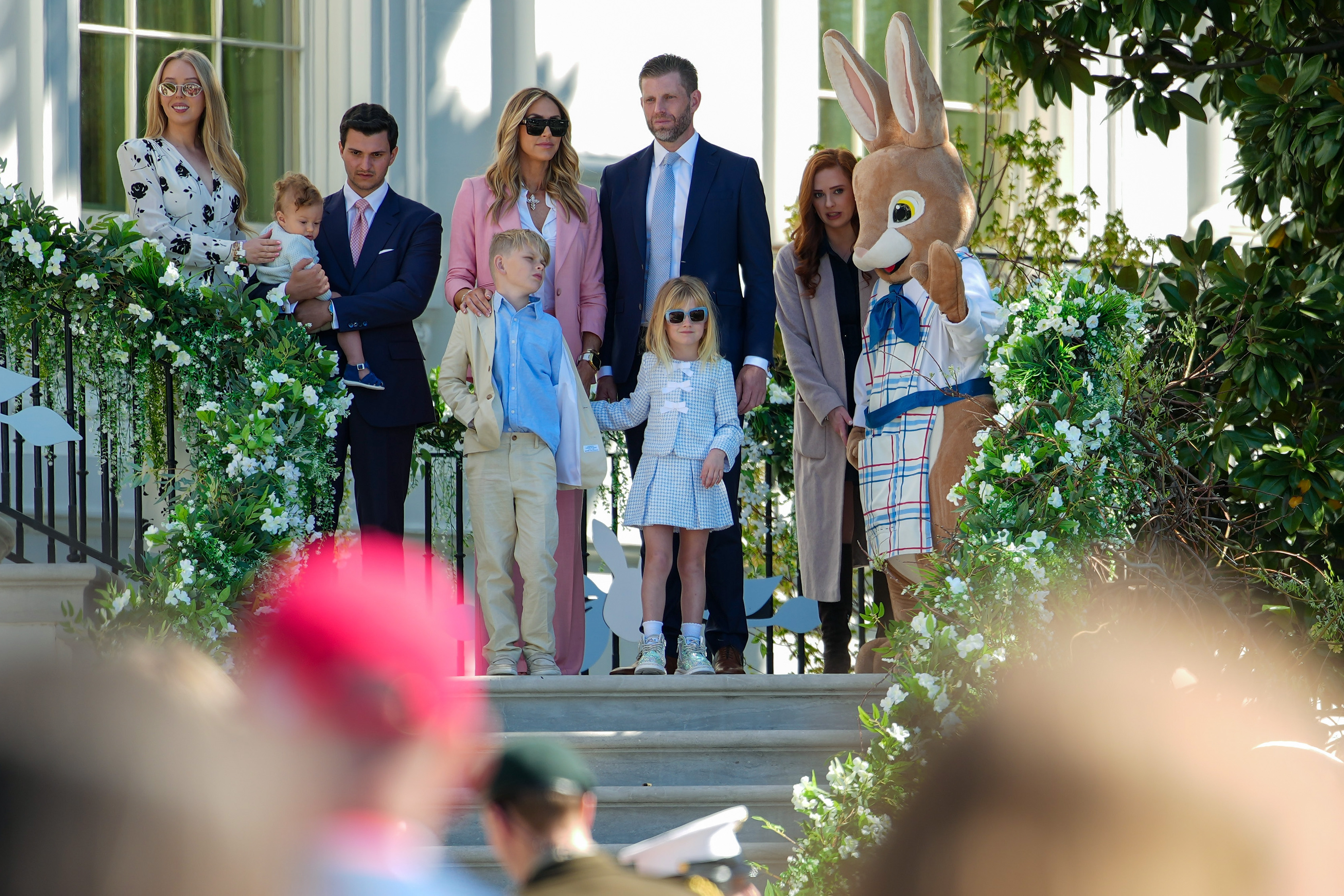 Tiffany Trump, Michael Boulos, Lara Trump, and Eric Trump attend the White House Easter Egg Roll with their children on the South Lawn of the White House on April 6, 2026 in Washington, DC | Source: Getty Images