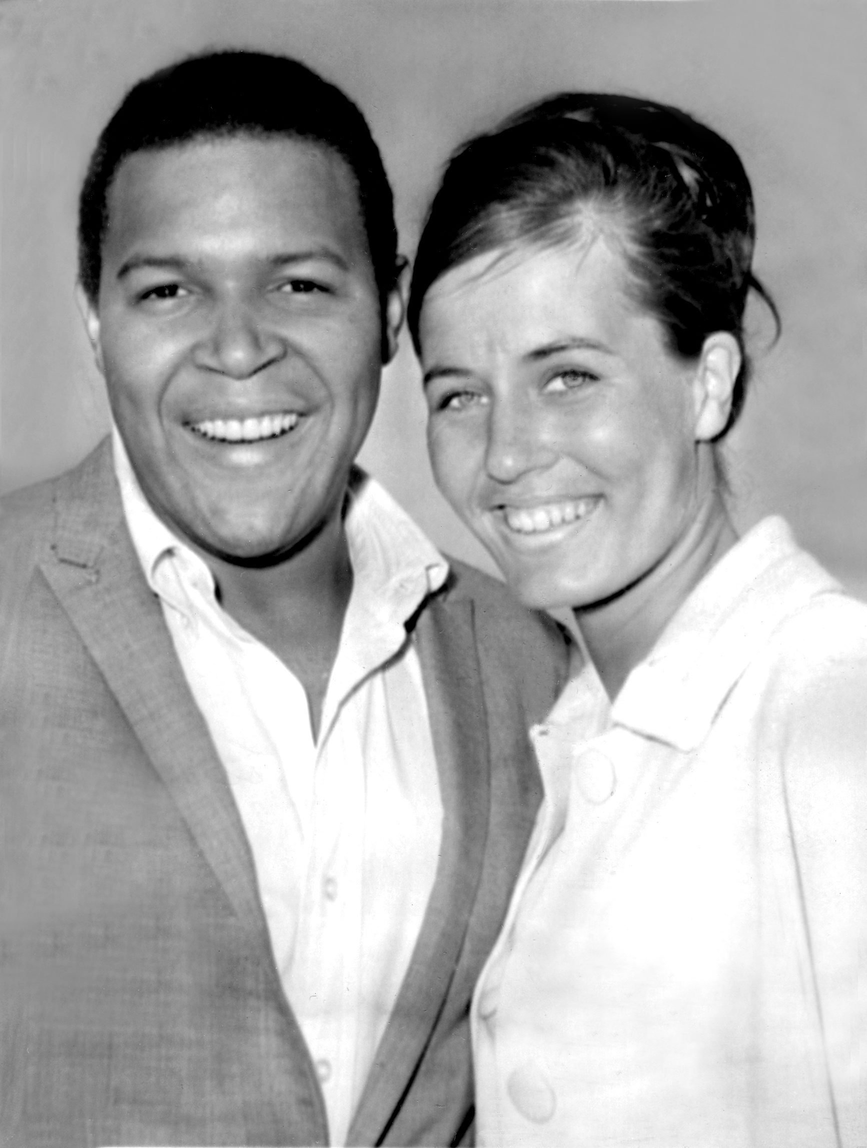 Chubby Checker and Catharina Loddars arrive in London. | Source: Getty Images