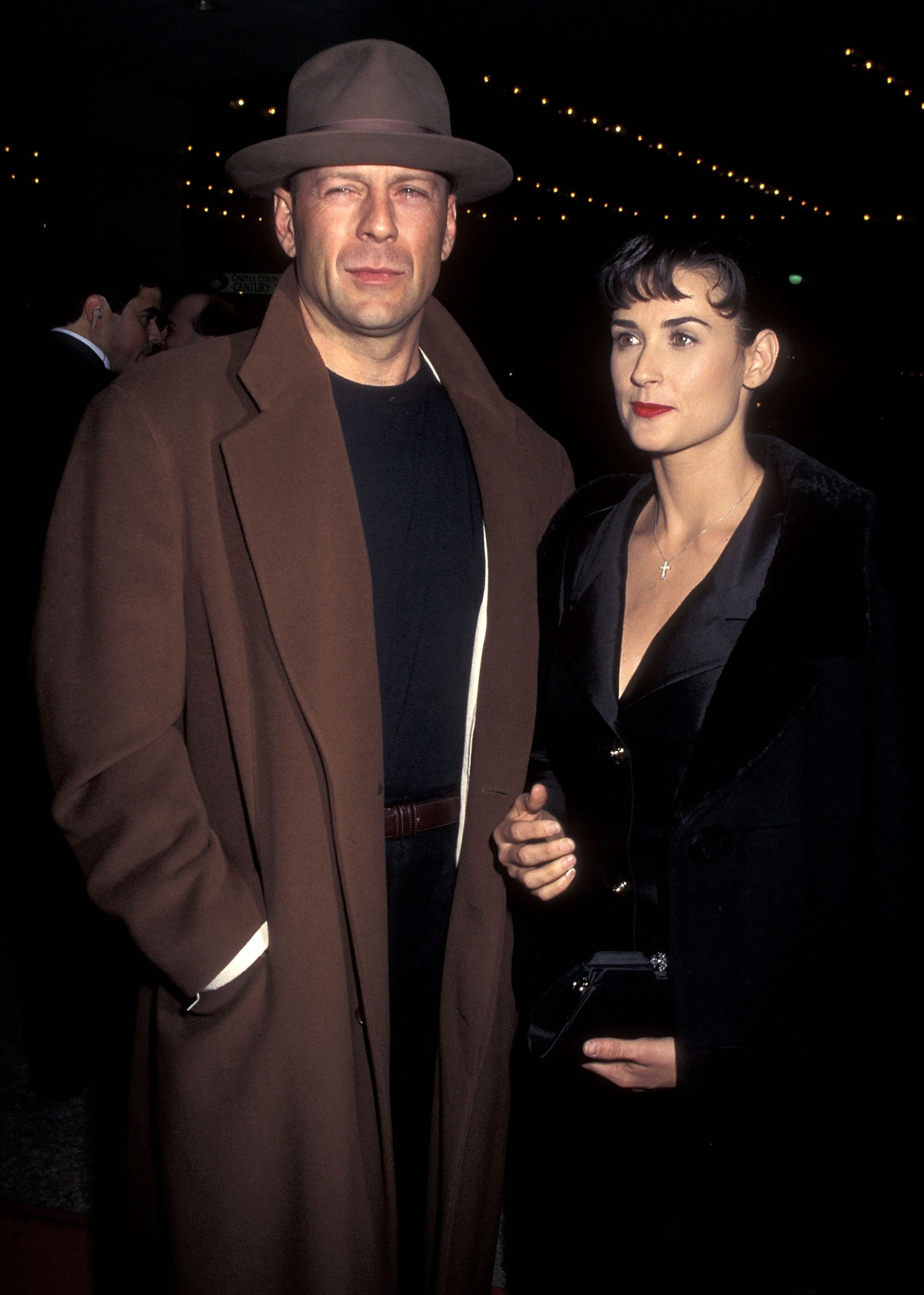 Bruce Willis and Demi Moore attend "The Juror" Century City Premiere at Cineplex Odeon Century Plaza Cinemas on January 29, 1996 in Century City, California ┃Source: Getty Images