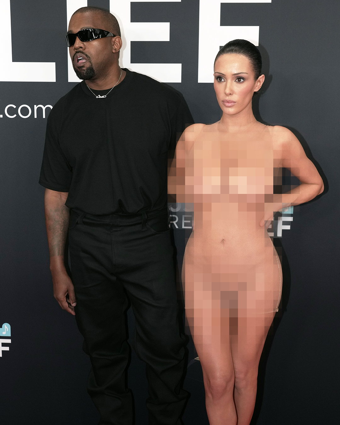 Kanye West and Bianca Censori attend the 67th GRAMMY Awards at Crypto.com Arena in Los Angeles, California, on February 2, 2025 | Source: Getty Images