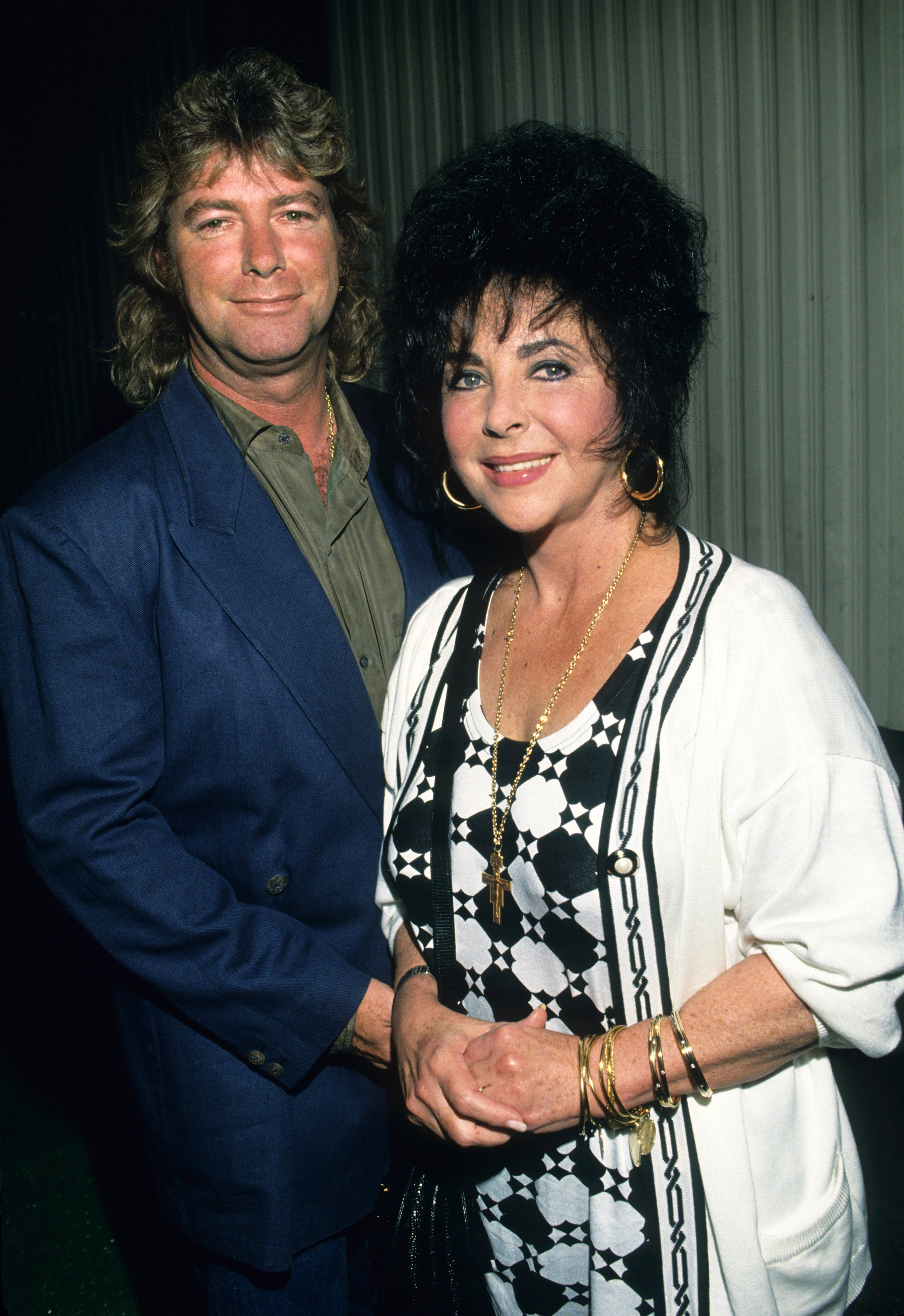 Elizabeth Taylor y su octavo esposo, Larry Fortensky, el 23 de febrero de 2011 | Foto: Getty Images