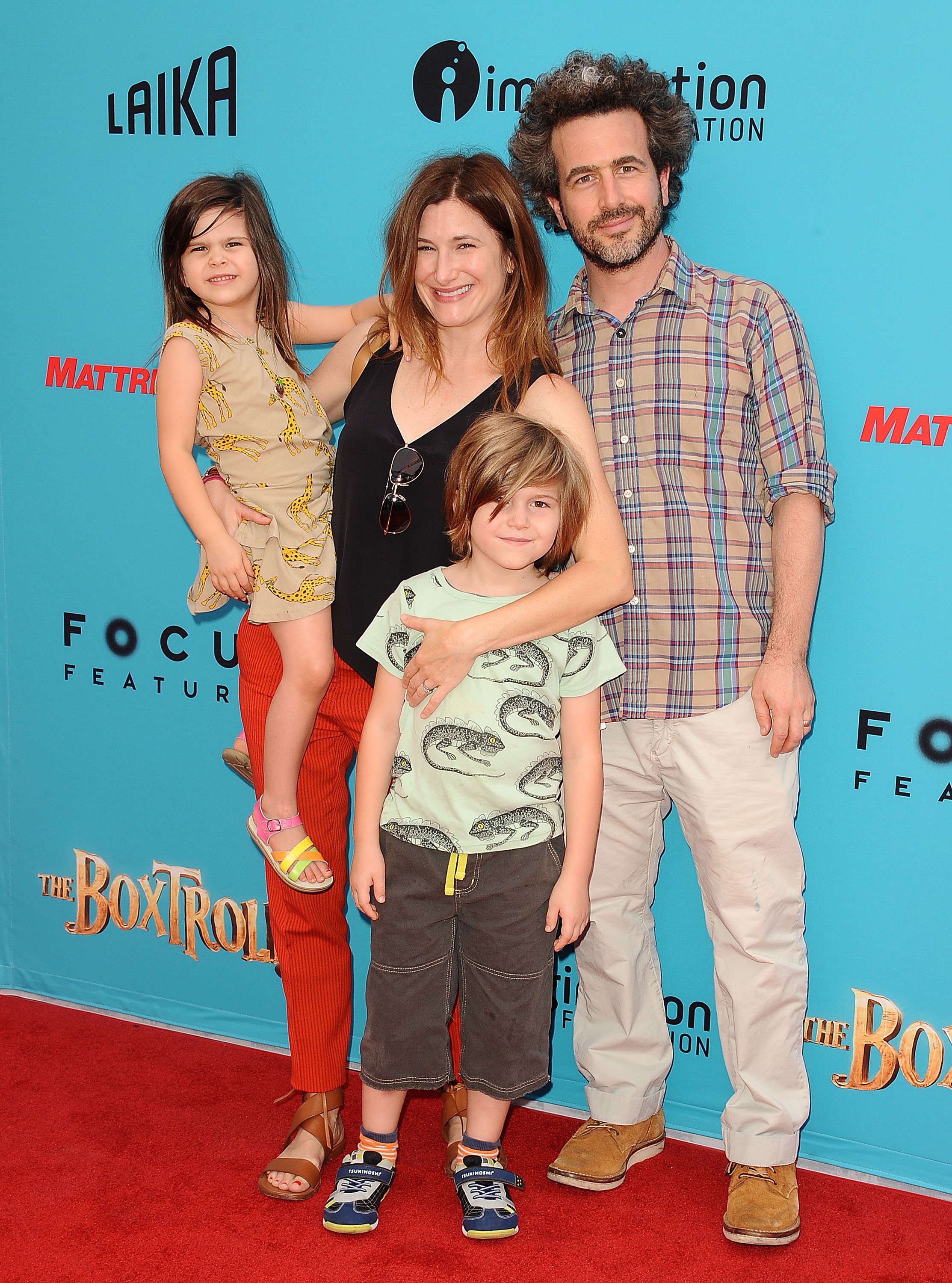 Kathryn Hahn, Ethan, Leonard and Mae Sandler attend the premiere of "The Boxtrolls" at Universal CityWalk in Universal City, California on September 21, 2014 | Source: Getty Images