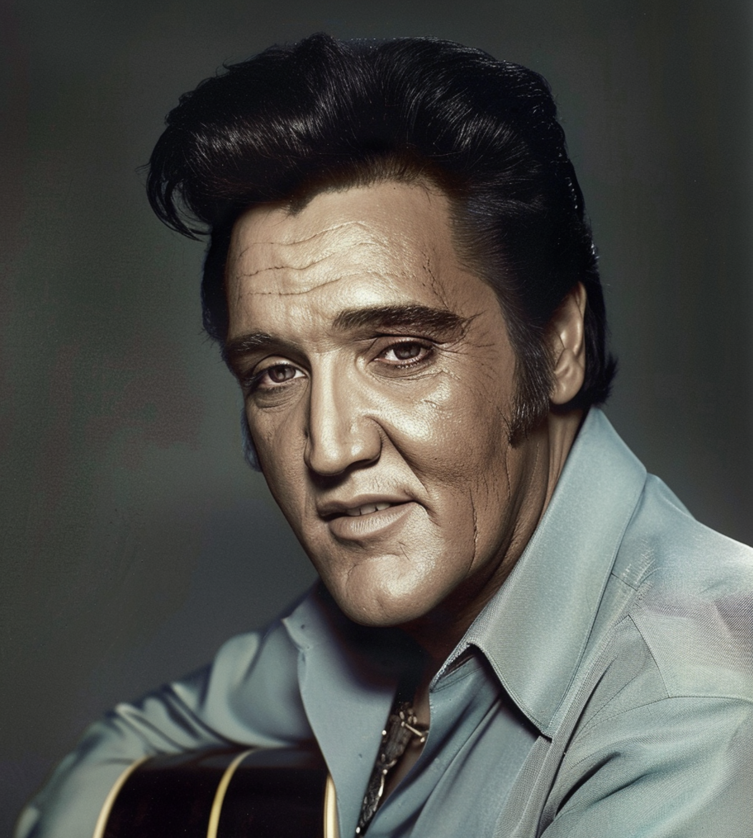 AI image of Elvis Presley in old age | Source: Midjourney