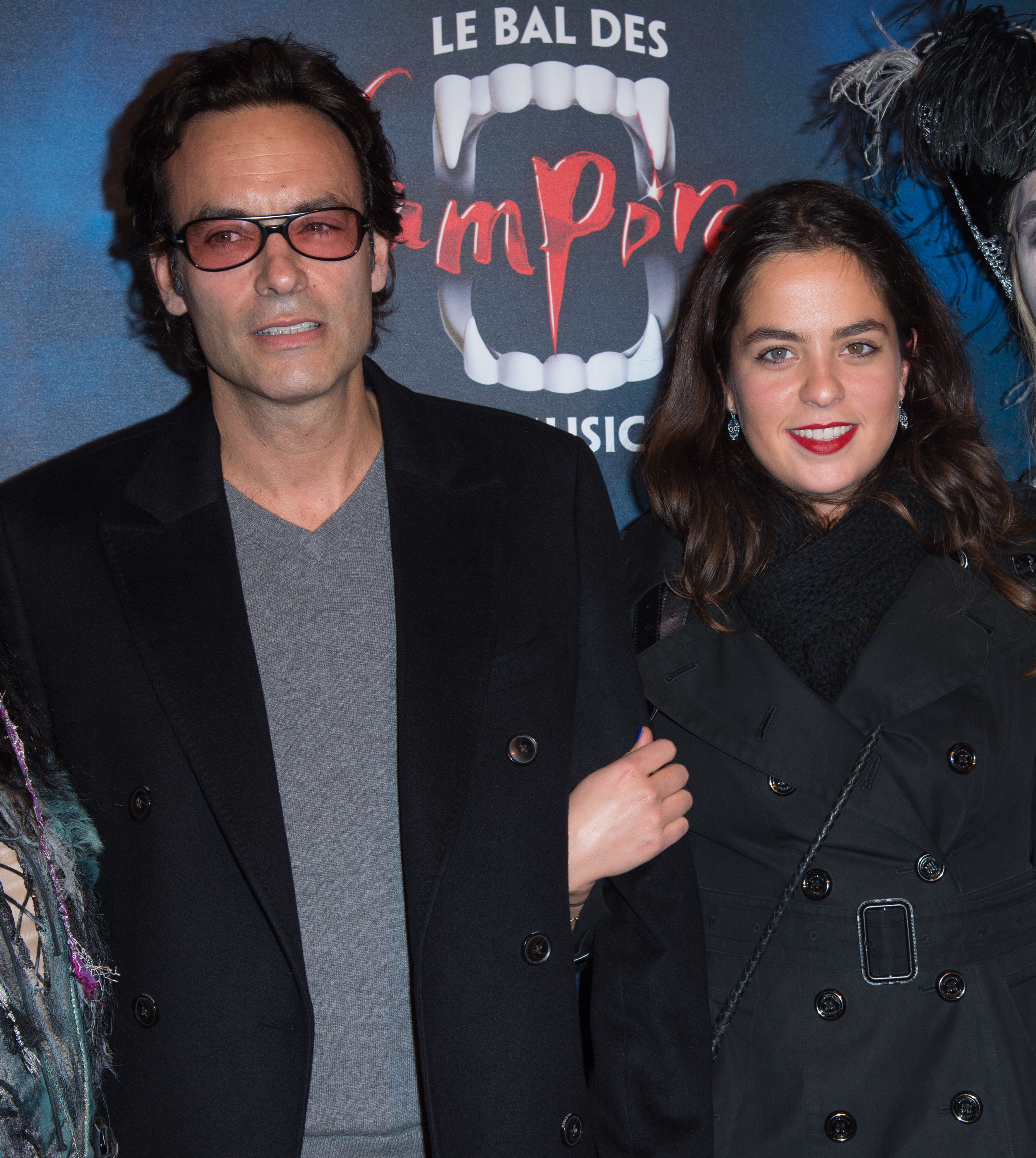 Anthony and Anouchka Delon attend the "Le Bal Des Vampires" premiere at Theatre Mogador in Paris, France, on October 16, 2014 | Source: Getty Images