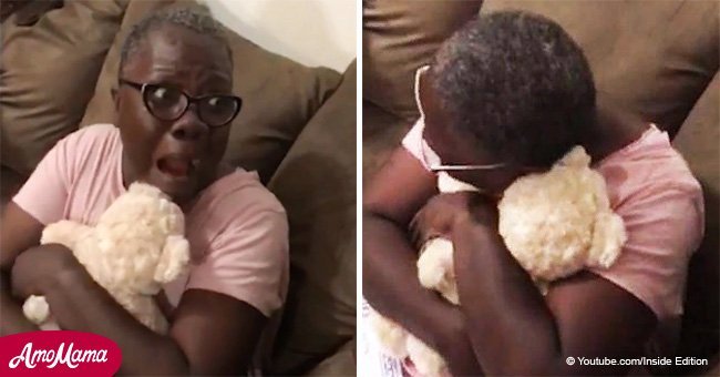 Woman breaks down in tears hearing voice of late mother from inside teddy bear