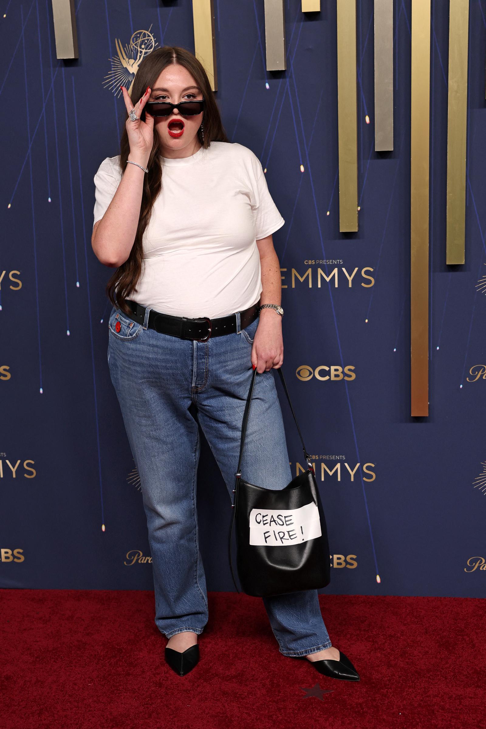 Megan Stalter attends the 77th Primetime Emmy Awards on September 14, 2025 | Source: Getty Images
