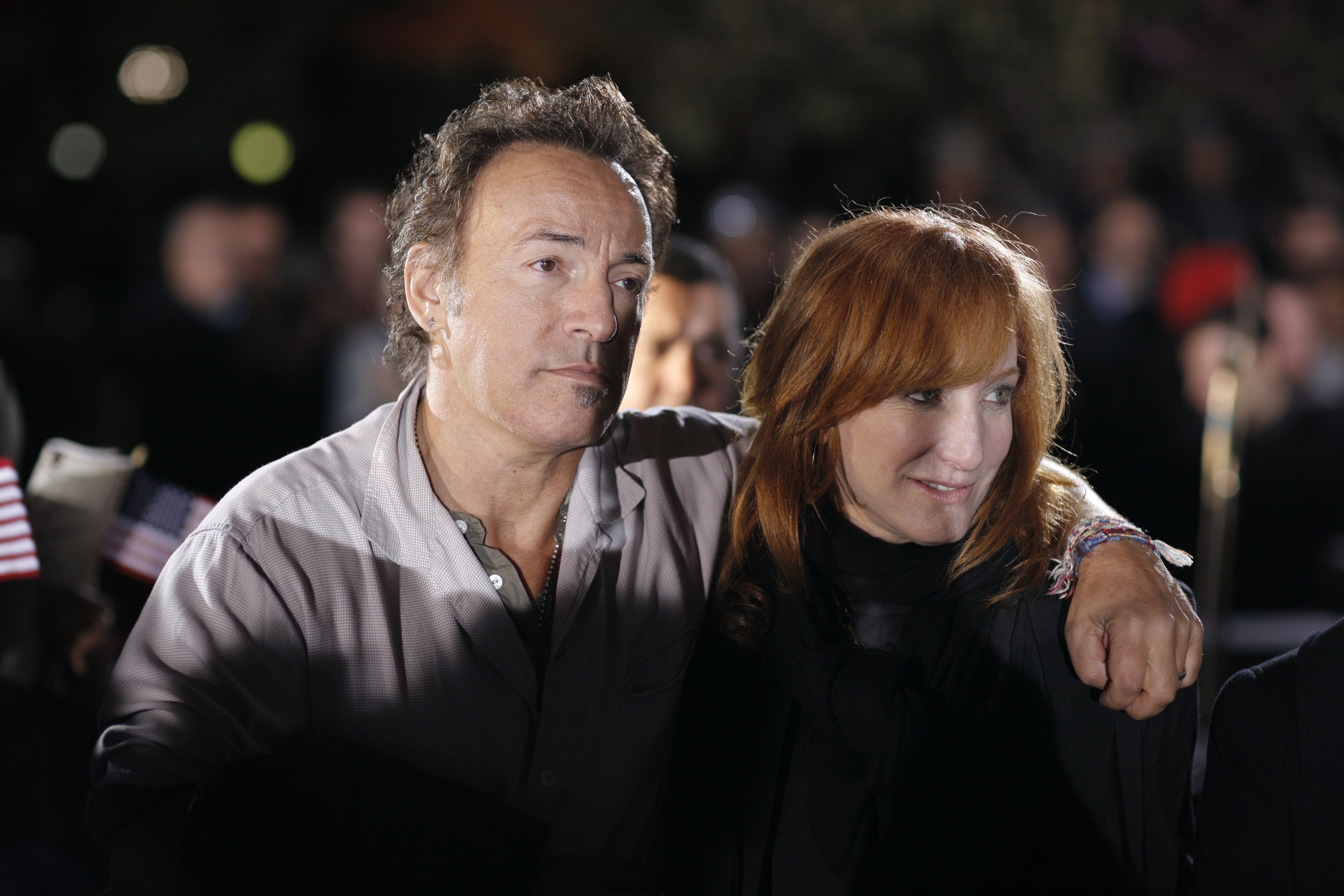 Bruce Springsteen and Patti Scialfa in Cleveland, Ohio, November 02, 2008 | Source: Getty Images