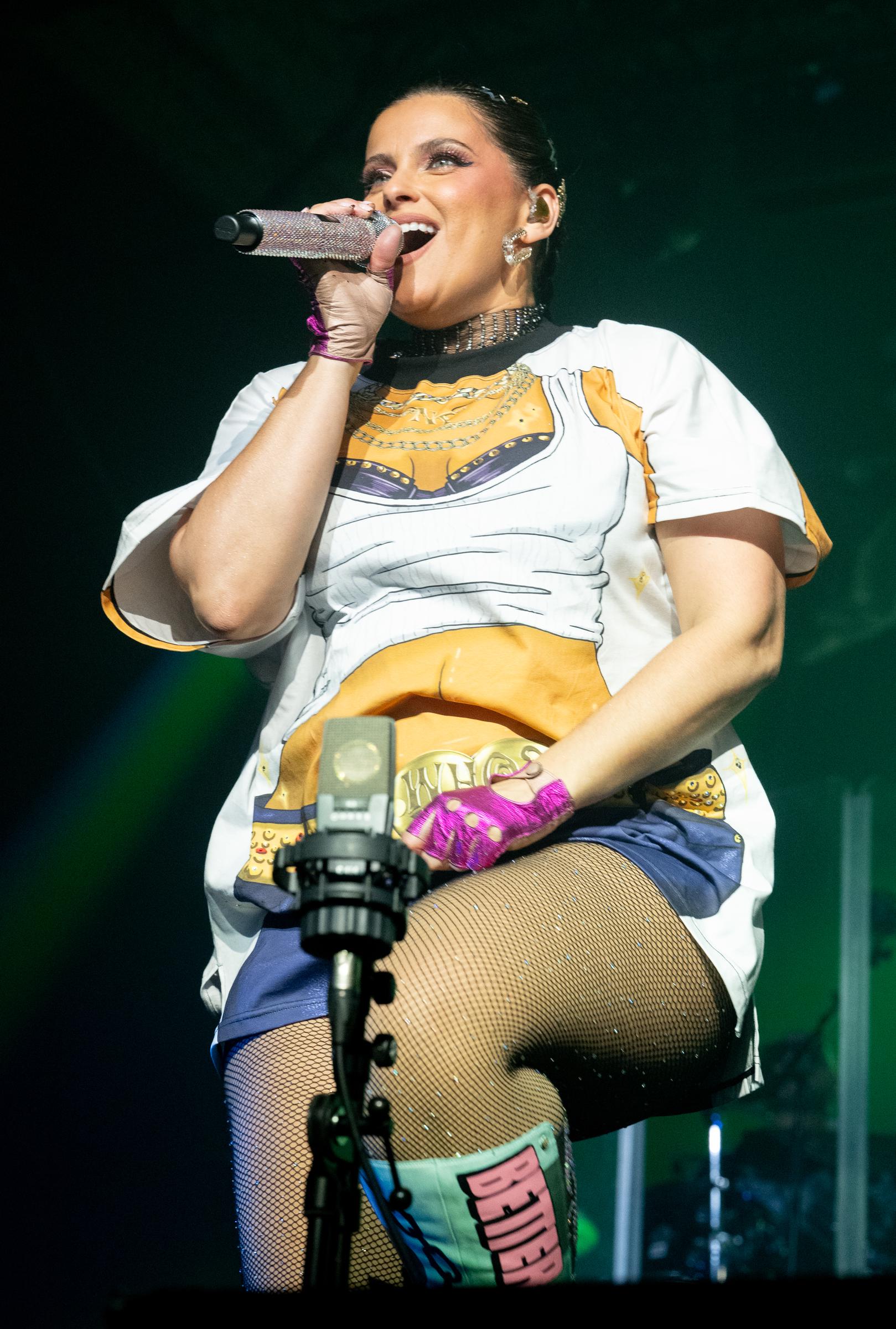 Nelly Furtado during Manchester Pride 2025 on August 24 in England. | Source: Getty Images