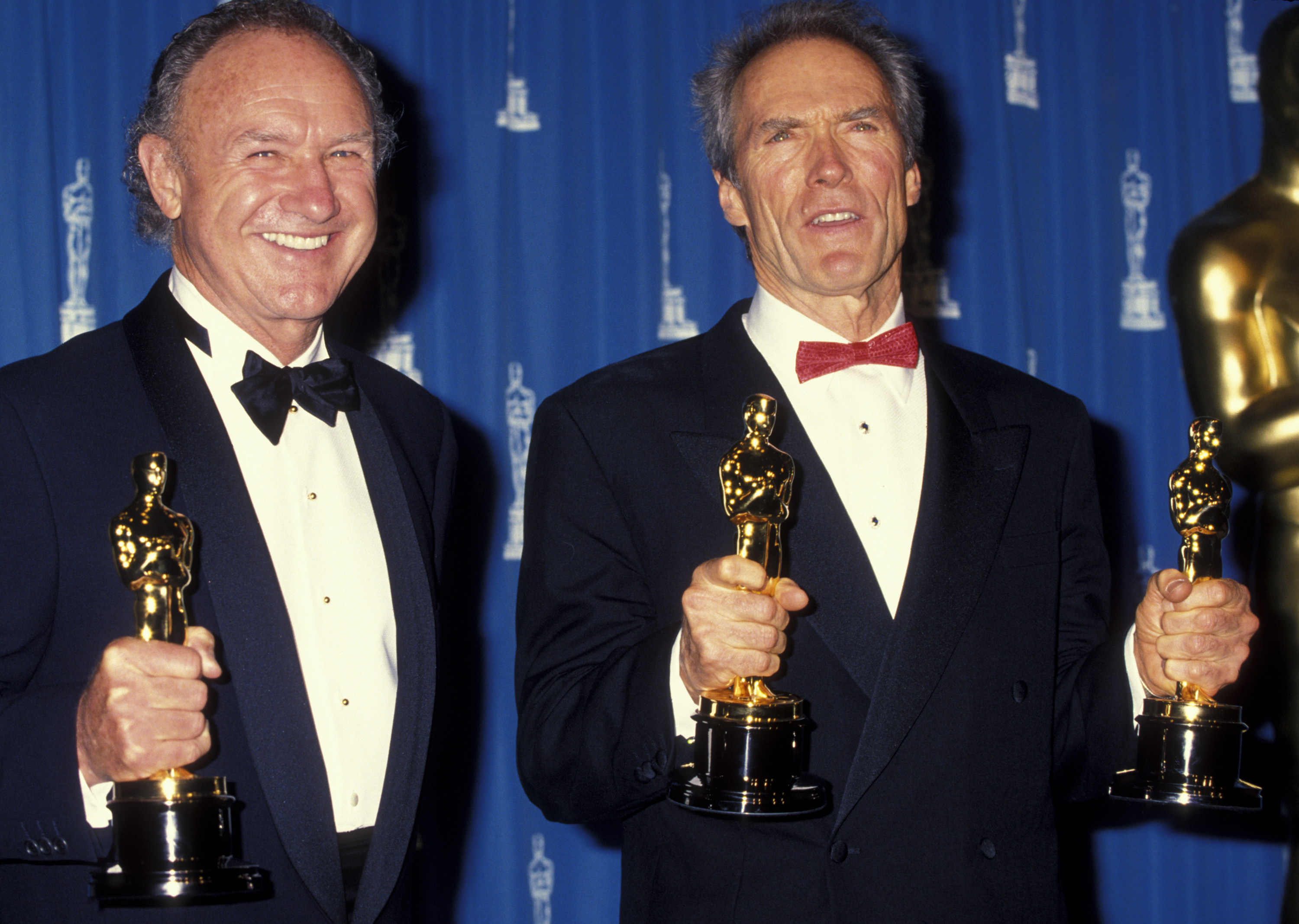 Gene Hackman and Clint Eastwood attend 65th Annual Academy Awards at the Dorothy Chandler Pavilion in Los Angeles, California, on March 29, 1993 | Source: Getty Images