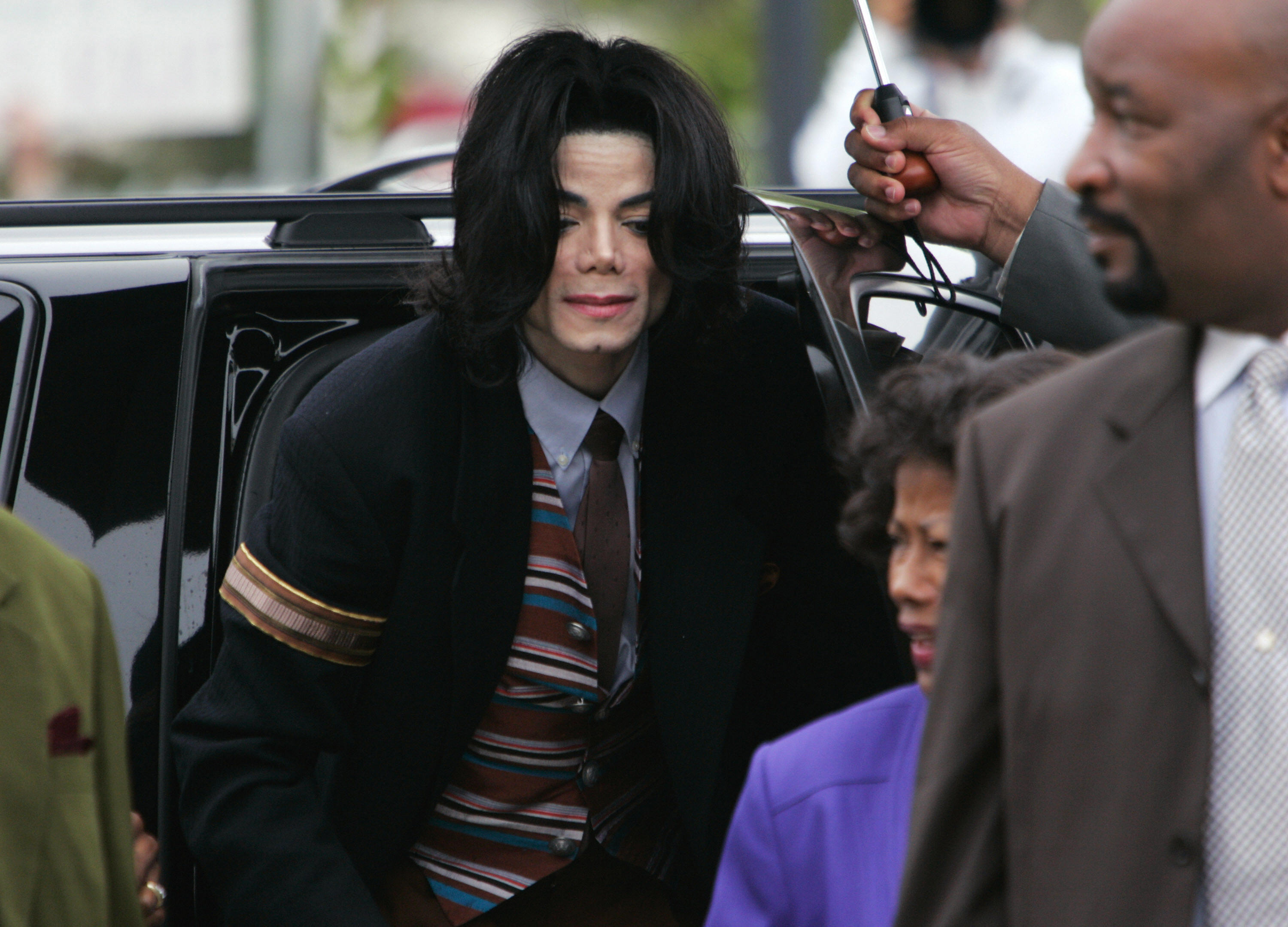 Michael Jackson seen on May 26, 2005 in Santa Maria, California | Source: Getty Images