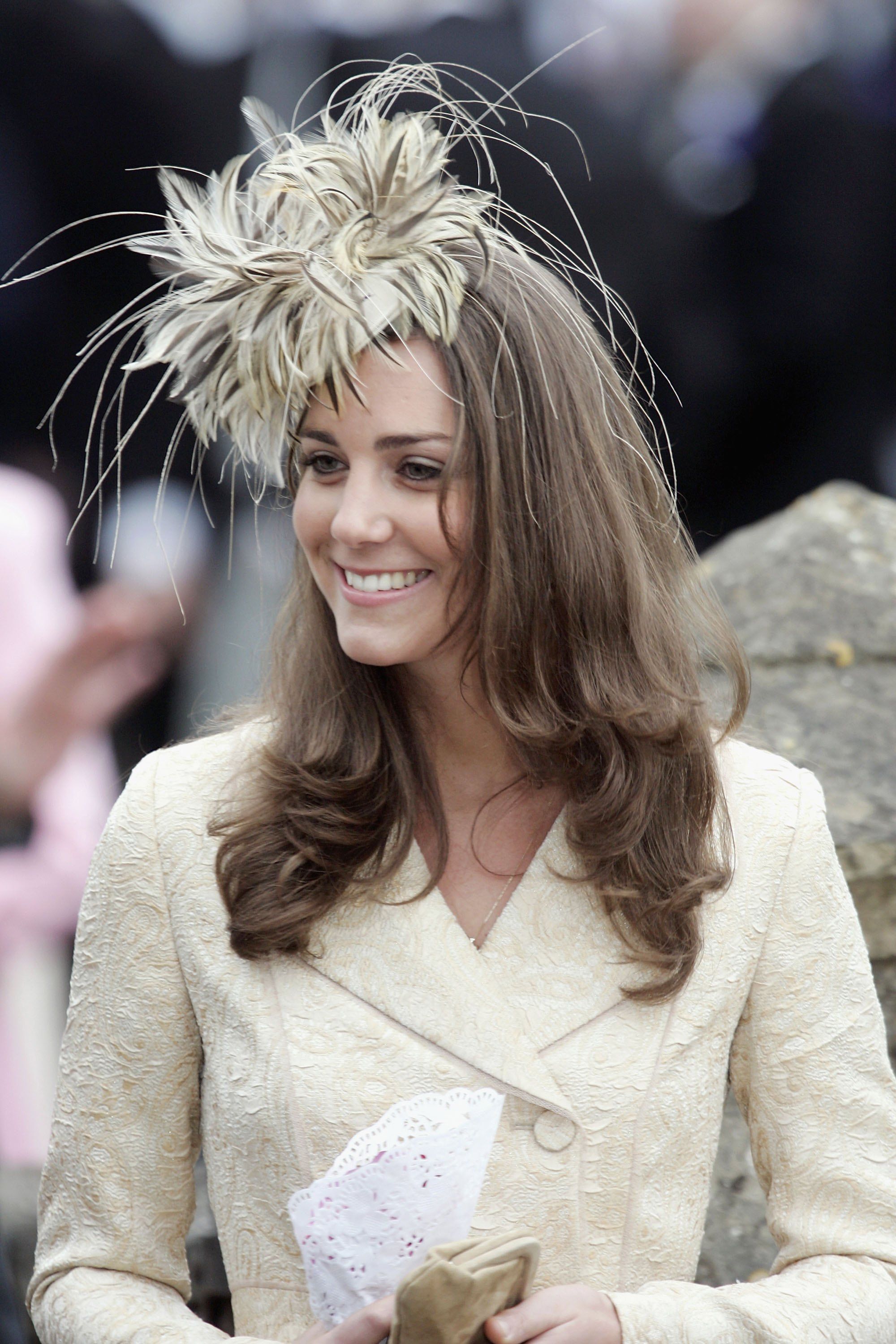 Kate Middleton at the wedding of Laura Parker-Bowles and Harry Lopes on May 6, 2006, in Wiltshire, England | Photo: Tim Graham Photo Library/Getty Images