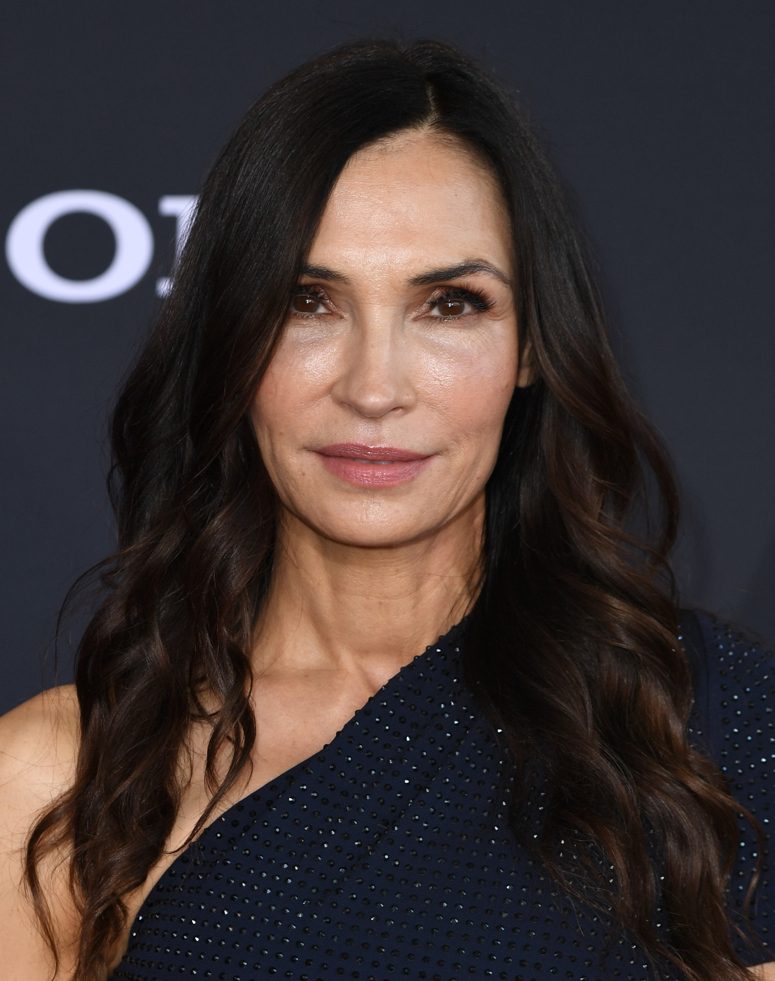 Famke Janssen poses at the Los Angeles premiere of Sony Pictures' "Knights Of The Zodiac" at Academy Museum of Motion Pictures on May 10, 2023, in Los Angeles, California | Source: Getty Images