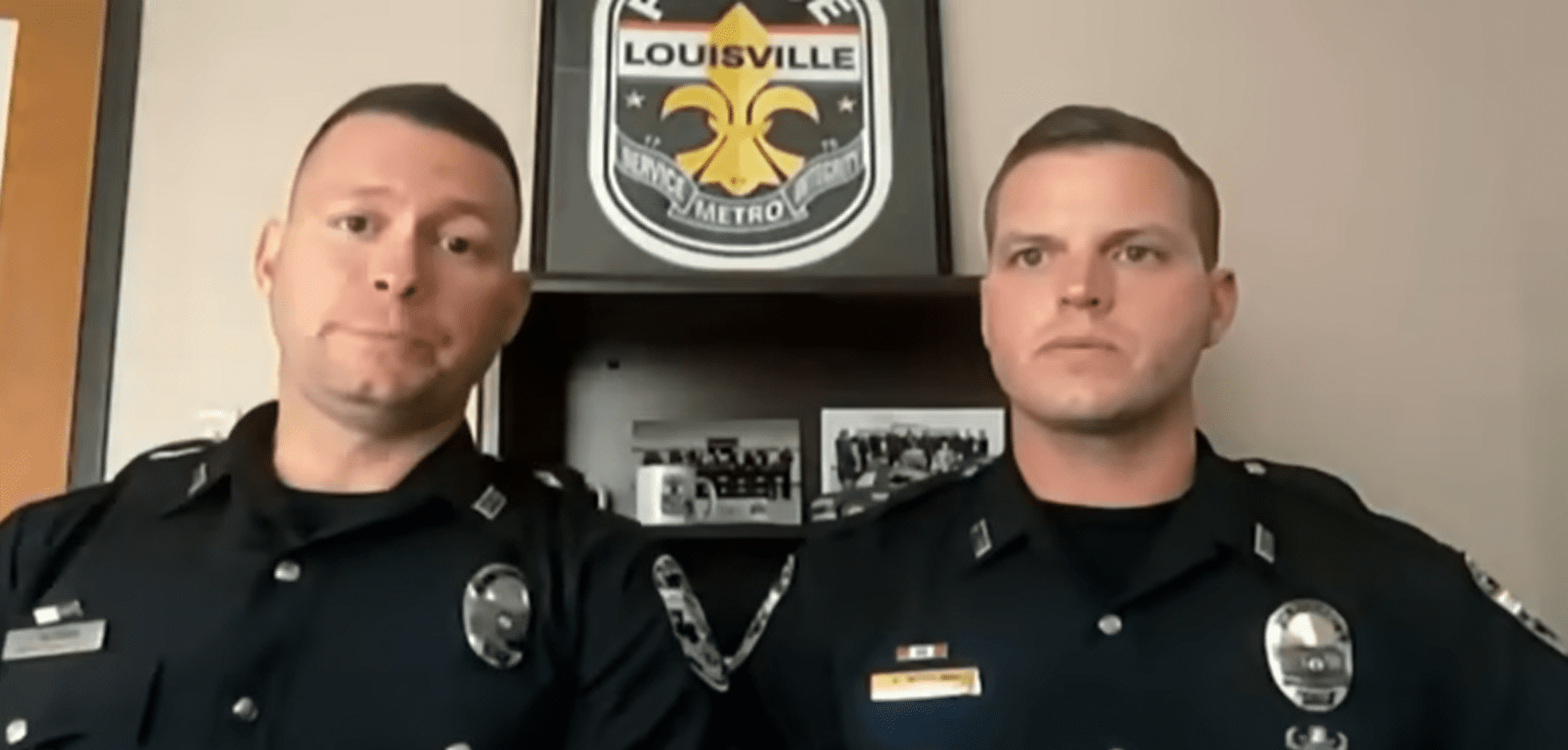 Louisville, Kentucky police officers talking about the abduction and rescue of a 6-year-old girl. │youtube.com/Inside Edition