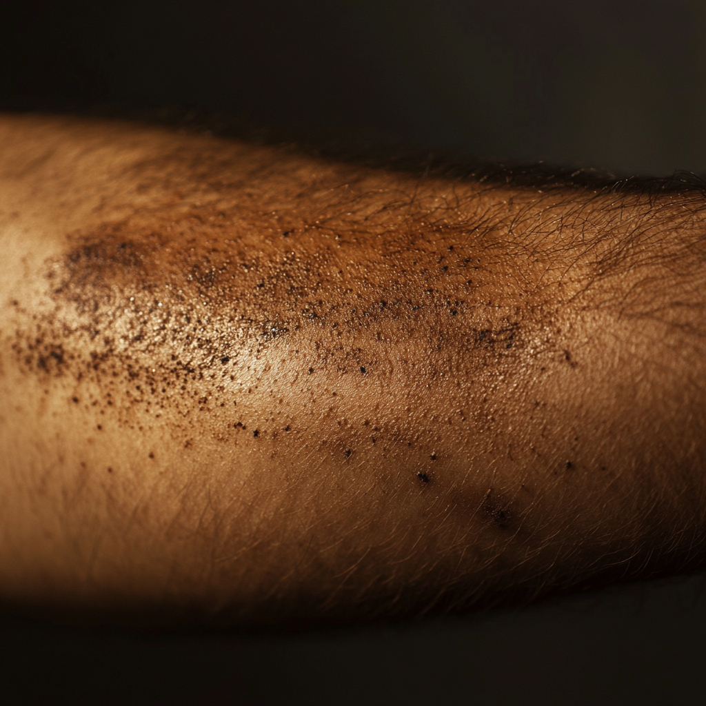 A birthmark on the arm | Source: Midjourney