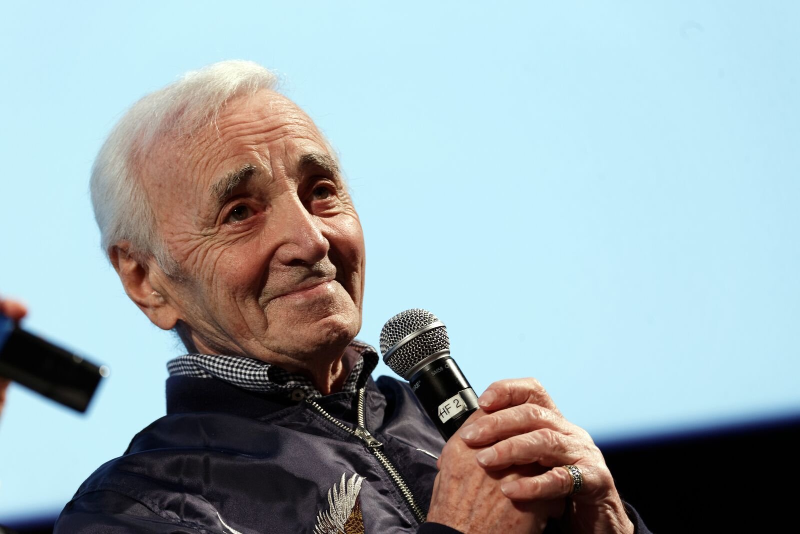 Charles Aznavour assiste à l'Institut Louis Lumière lors du 9ème Festival du Film Lumière le 21 octobre 2017 à Lyon. | Photo : GettyImage