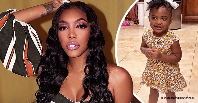 Porsha Williams' 17-Month-Old Daughter Pilar Poses in a Cute Versace ...