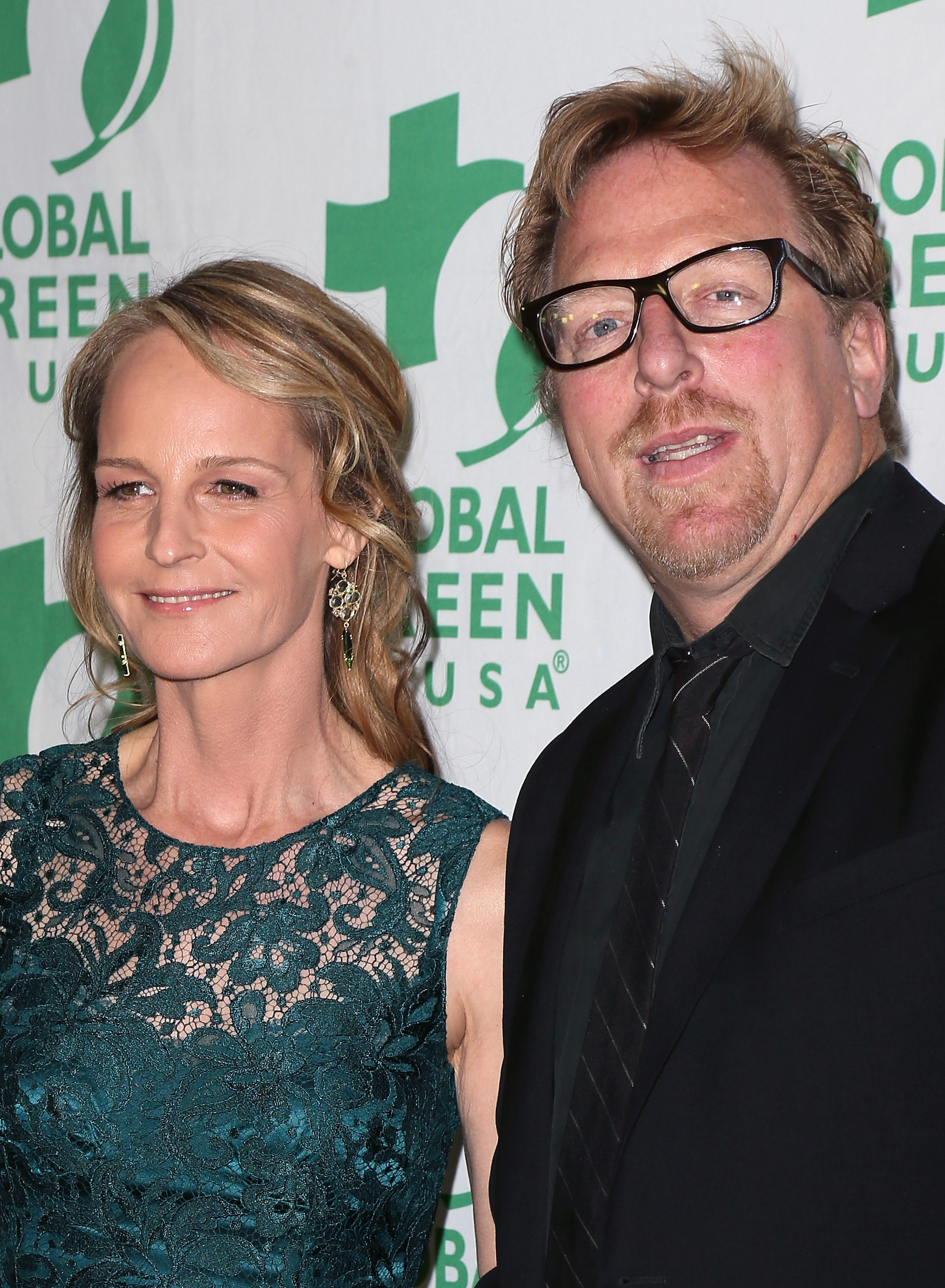Helen Hunt and Matthew Carnahan at Gobal Green USA's 10th Annual Pre-Oscar Party on February 20, 2013, in Hollywood, California. | Source: Getty Images