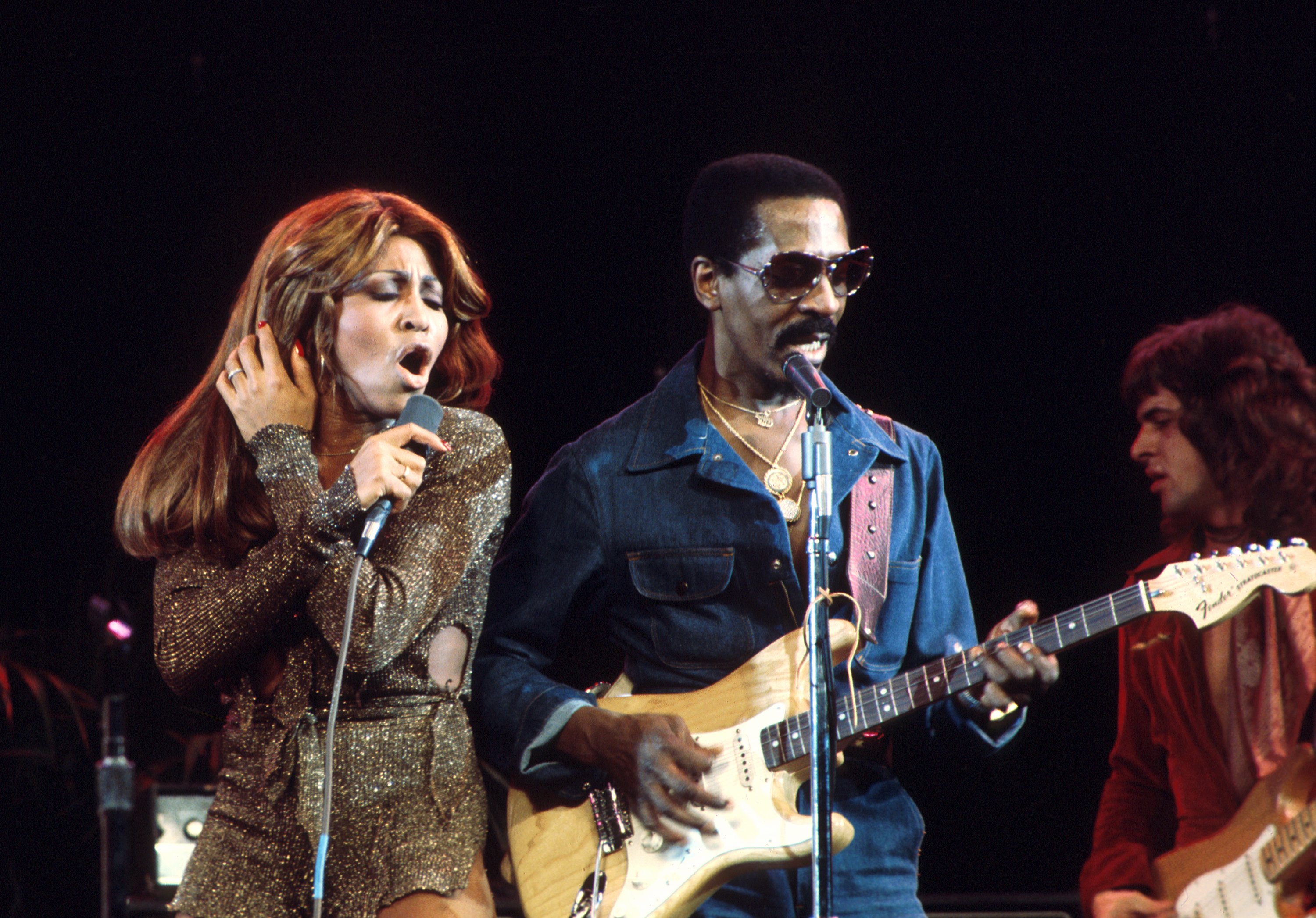 Tina and Ike and Turner performing with the Ike and Tina Turner Revue on "Don Kirshner's Rock Concert" in Los Angeles, California on March 12, 1976 | Source: Getty Images