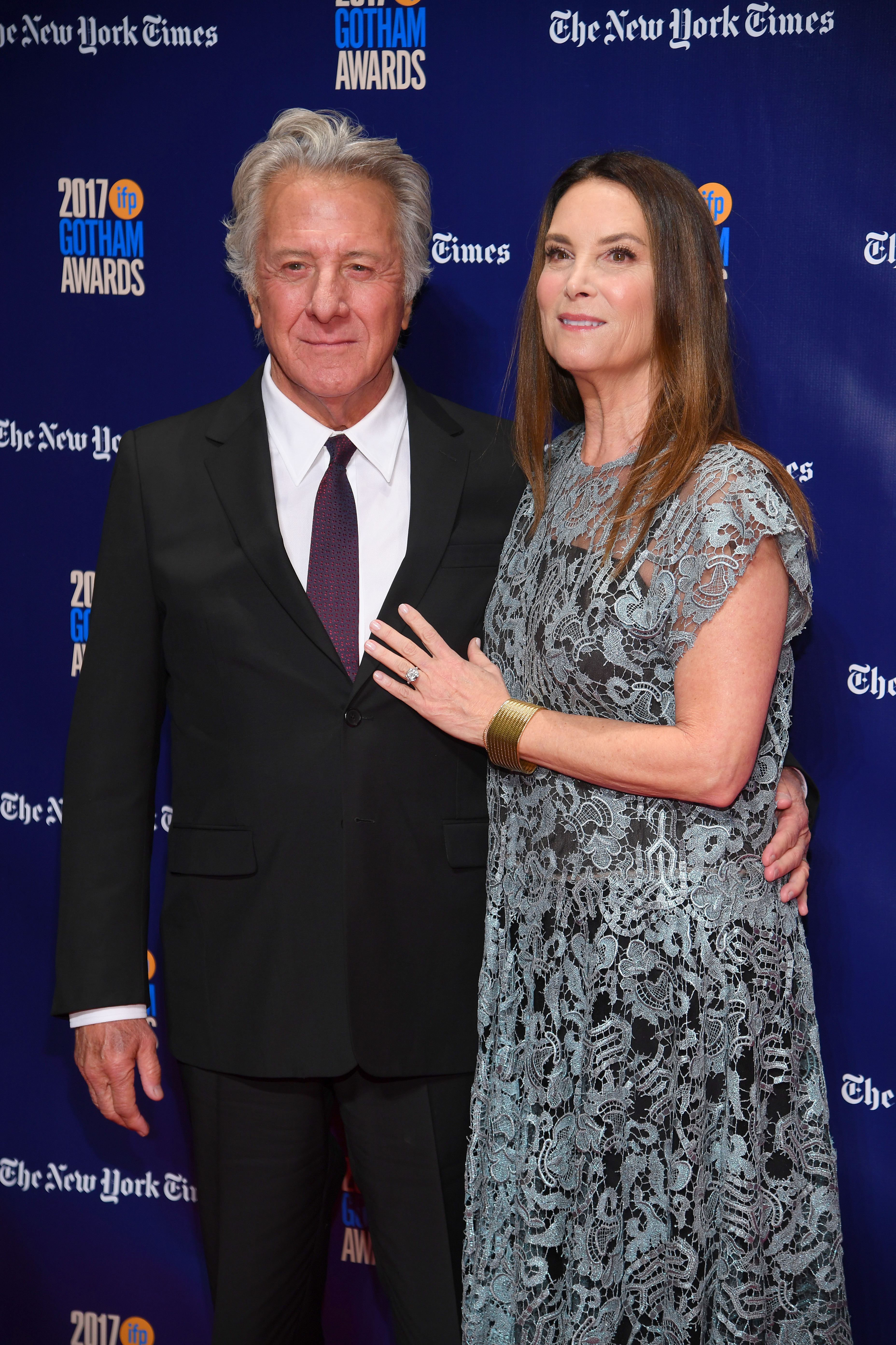 Dustin Hoffman and Lisa Hoffman at the IFP's 27th Annual Gotham Independent Film Awards in New York City on November 27, 2017. | Source: Getty Images