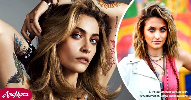Paris Jackson unveils her intricate tattoos highlighting her beautiful eyes and wavy tresses