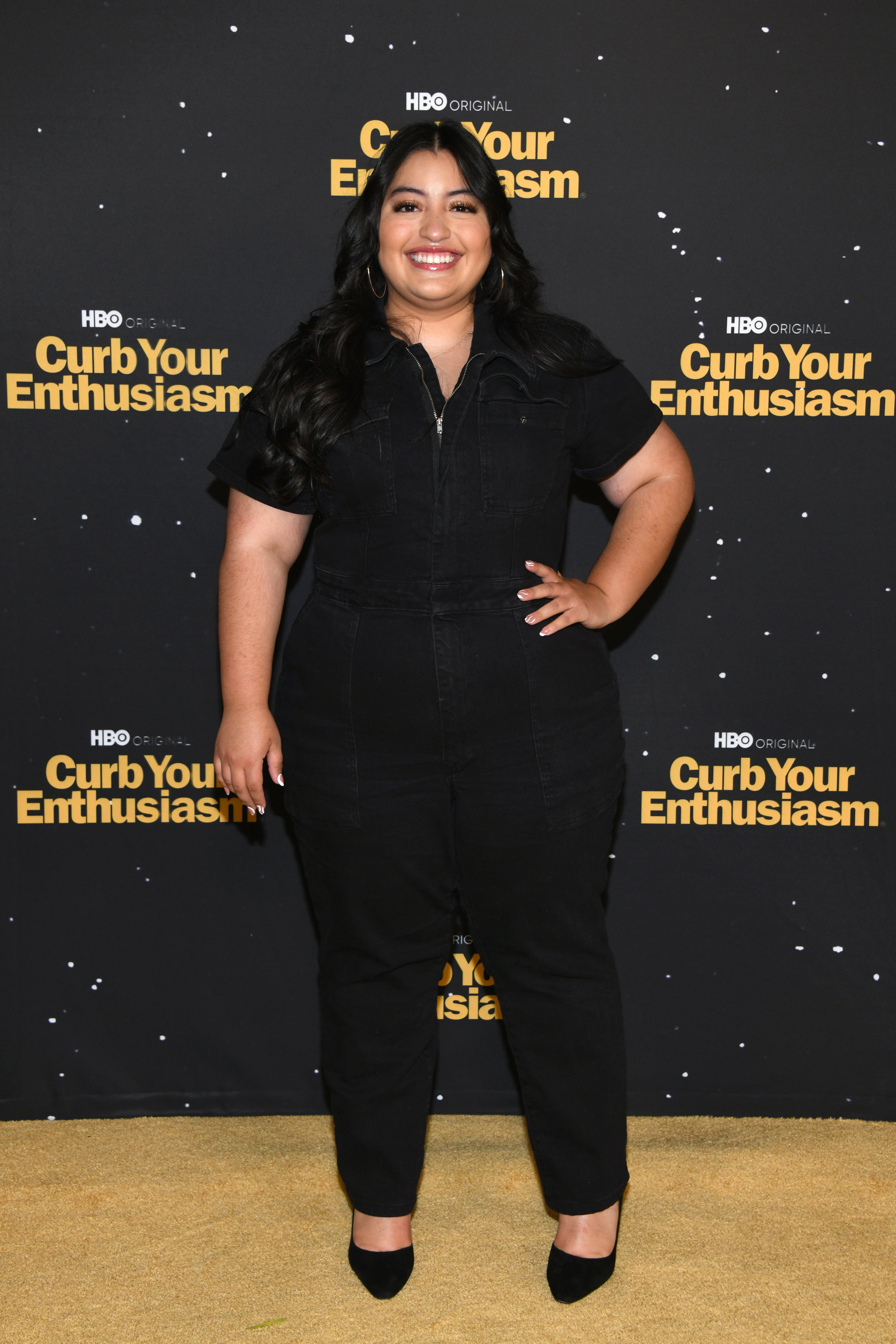Keyla Monterroso Mejia attends the premiere of HBO's "Curb Your Enthusiasm" at Paramount Pictures Studios on October 19, 2021, in Los Angeles, California. | Source: Getty Images