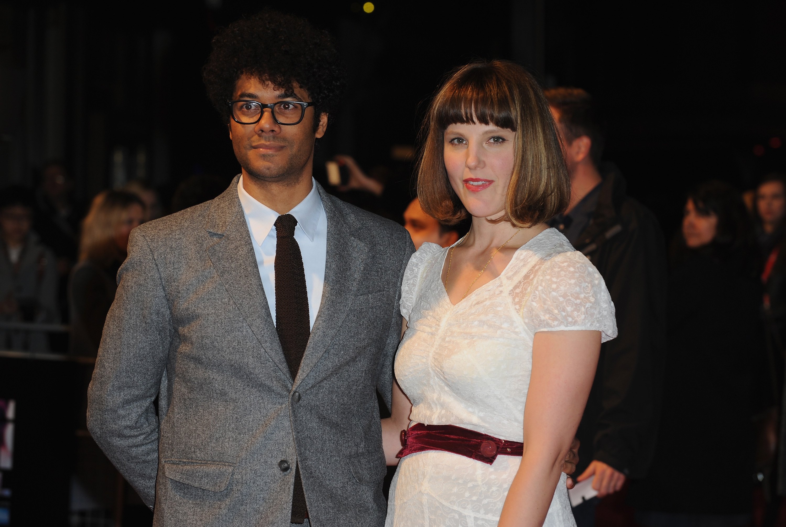 Lydia Fox and Richard Ayoade at the screening of "The Double" on October 12, 2013, in London | Source: Getty Images