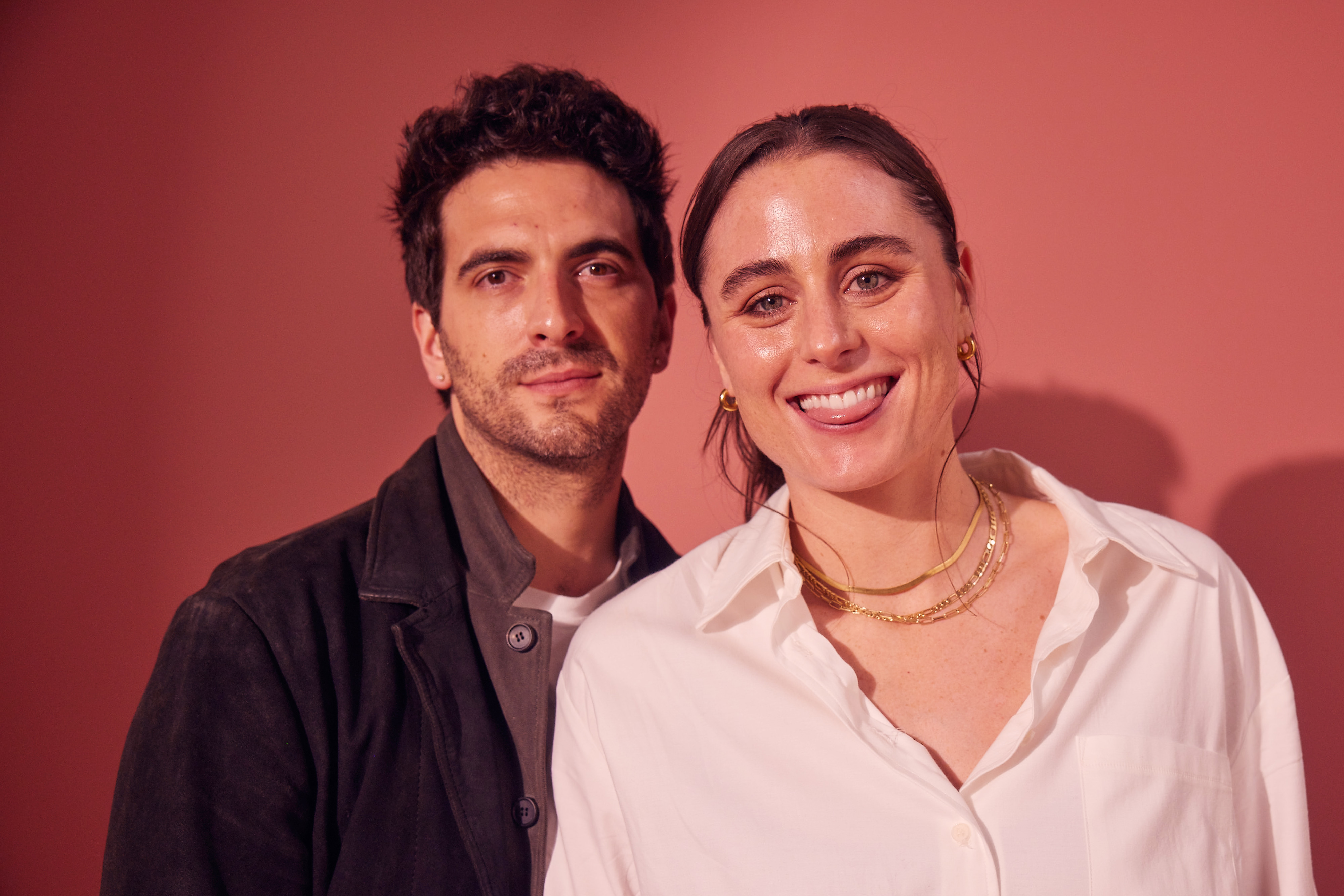 Matt Angel and Suzanne Coote of 'The Wrath of Becky' pose for a portrait at the 2023 SXSW Film Festival Portrait Studio on March 11, 2023 in Austin, Texas. | Source: Getty Images