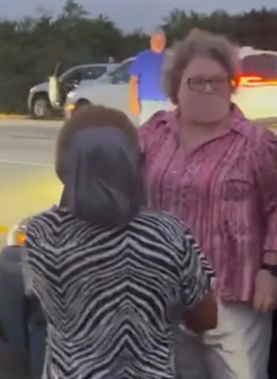 The woman driver exiting her car as seen in a video shared on December 10, 2025 | Source: Instagram/abc7newsbayarea