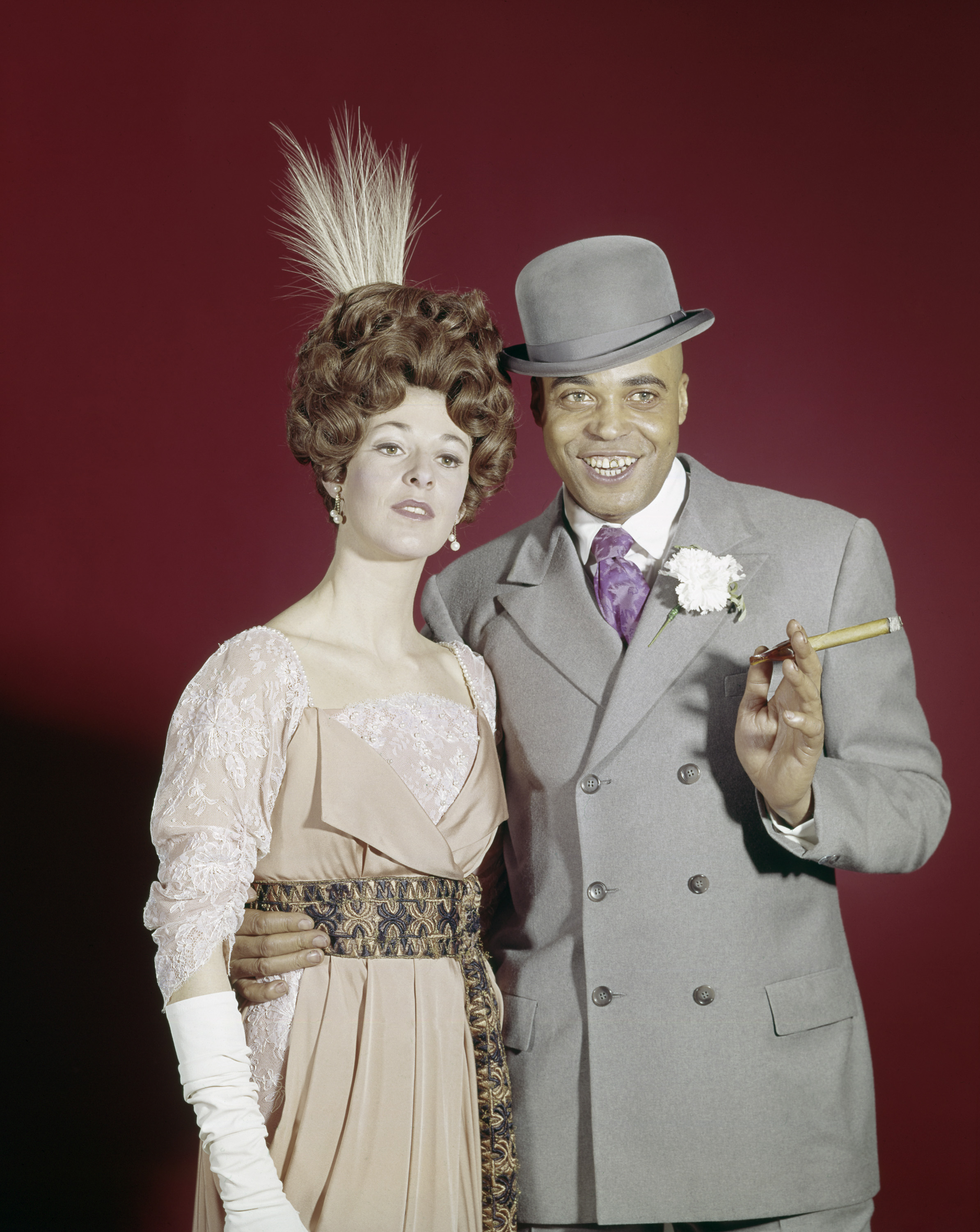 Best Play Nominee for "The Great White Hope" actress Jane Alexander as Eleanor Bachman and actor James Earl Jones as Jack Jefferson at the 23rd Annual Tony Awards | Source: Getty Images