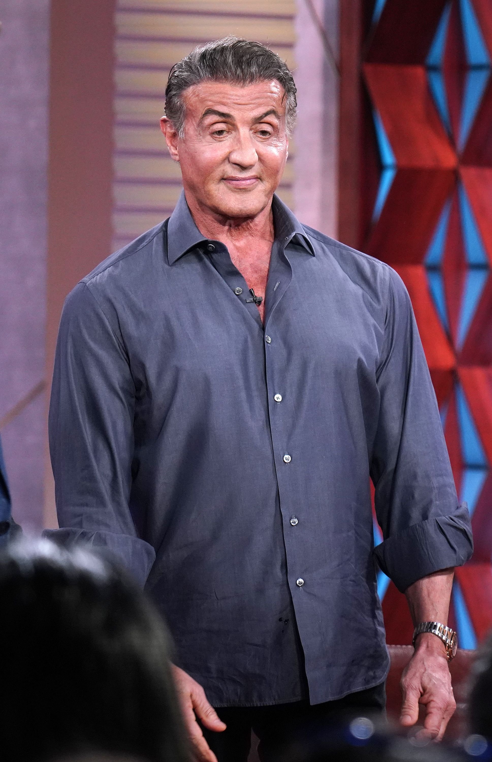 Sylvester Stallone on the set of "Un Nuevo Dia" at Telemundo Center to promote the film "Rambo: Last Blood" on September 17, 2019. | Getty Images