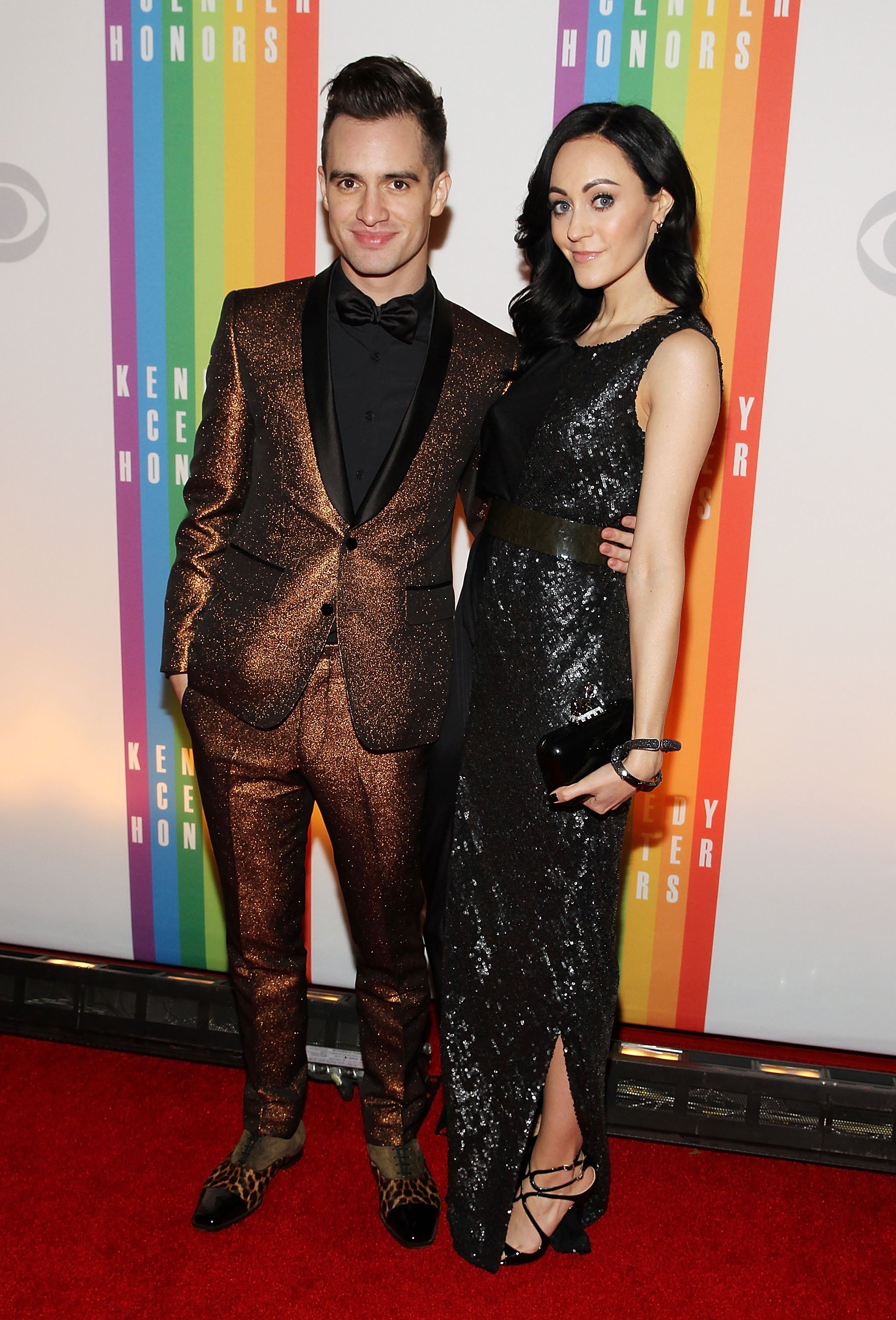Brendon Urie and wife Sarah Urie at the The 36th Kennedy Center Honors gala on December 8, 2013, in Washington, DC. | Source: Getty Images