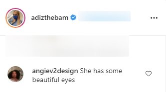 Fan's reaction to Instagram video shared by Adi "Bambi" Benson. | Source: Instagram/adizthebam