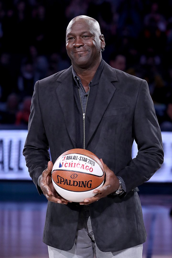 Michael Jordan taking part in a ceremony during the NBA All-Star game as part of the 2019 NBA All-Star Weekend in Charlotte, North Carolina in February 2019. I Image: Getty Images.
