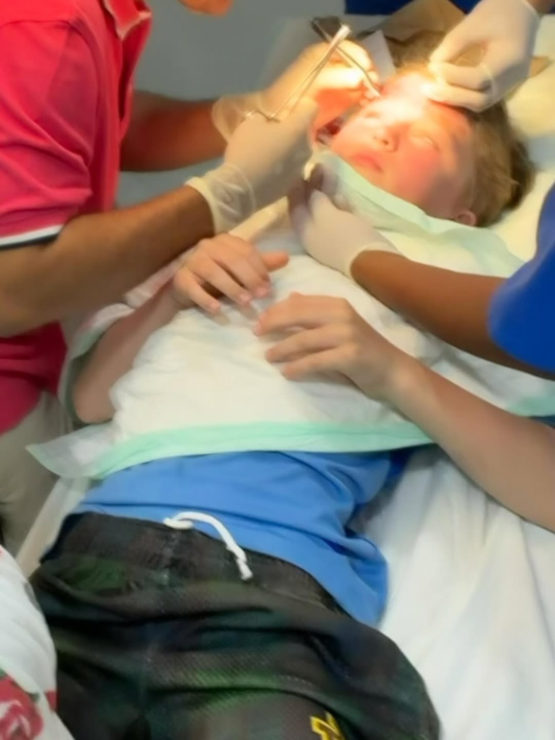 Leo Baldwin receiving treatment | Source: Instagram/hilariabaldwin | alecbaldwininsta