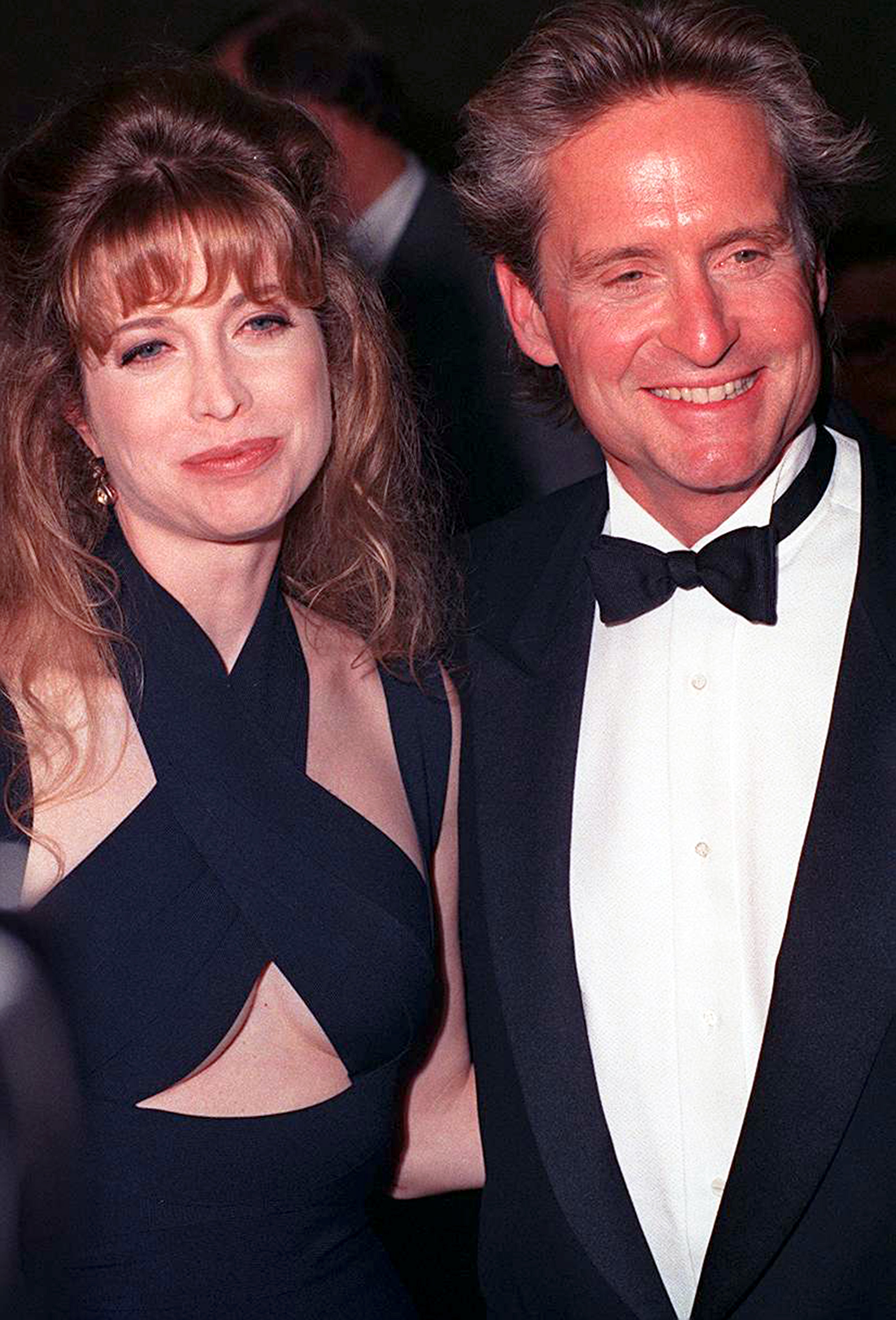 Diandra and Michael Douglas at the American Cinematheques Eighth Annual Moving Picture Ball on September 29, 1993 | Source: Getty Images