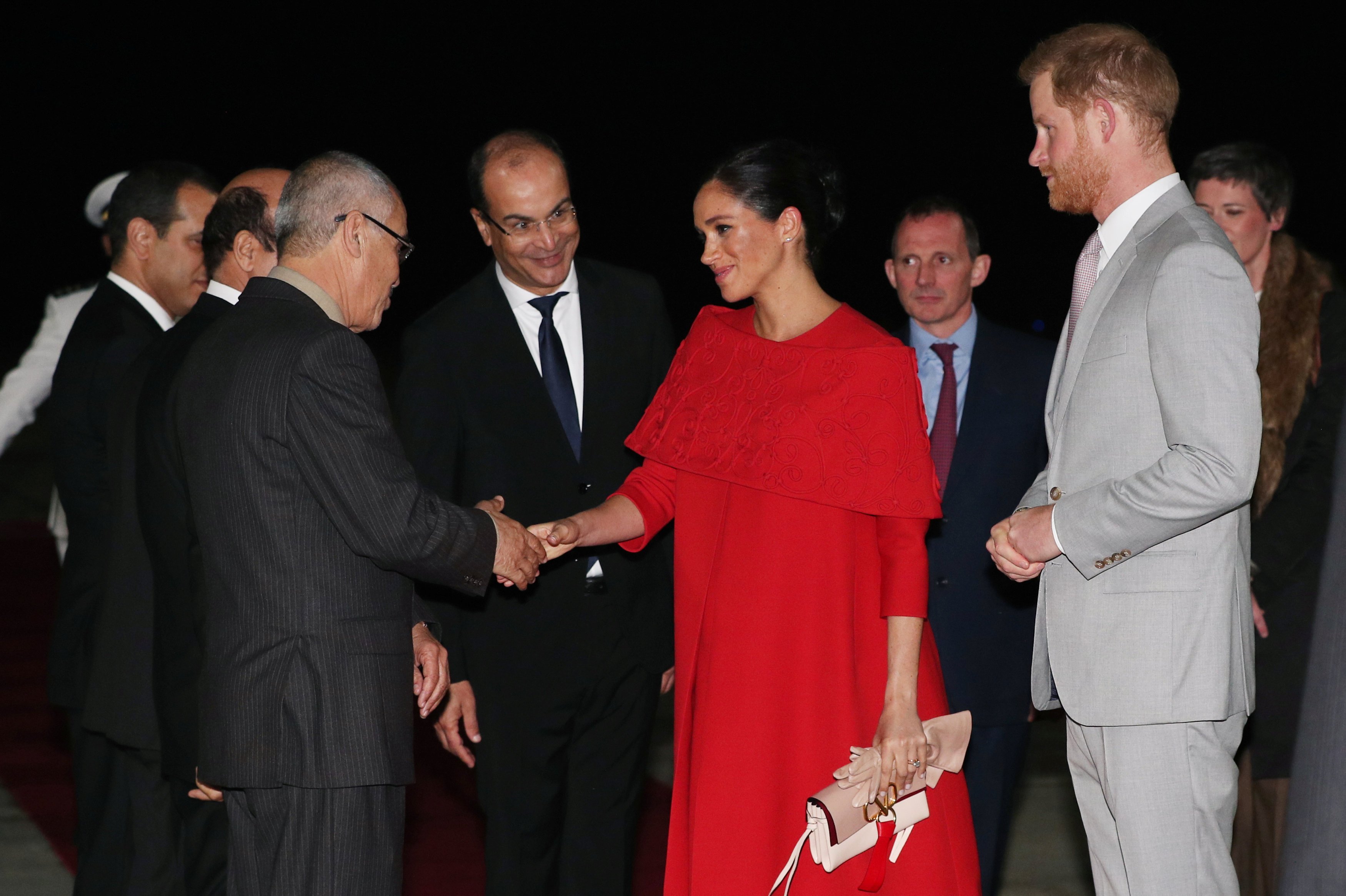 Meghan Markle and Prince Harry arriving in Morocco in February 2019 | Photo: Getty Images