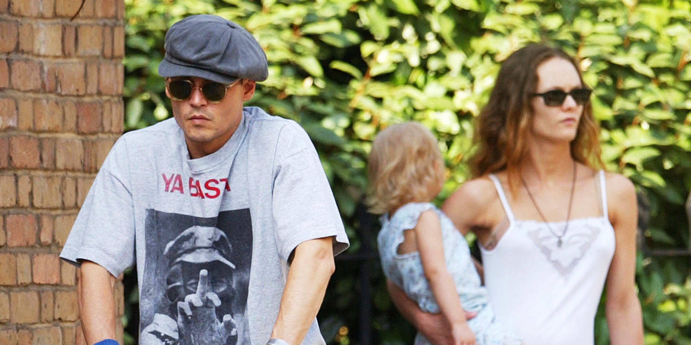 Johnny Depp with his daughter Lily-Rose and Vanessa Paradis | Source: Getty Images