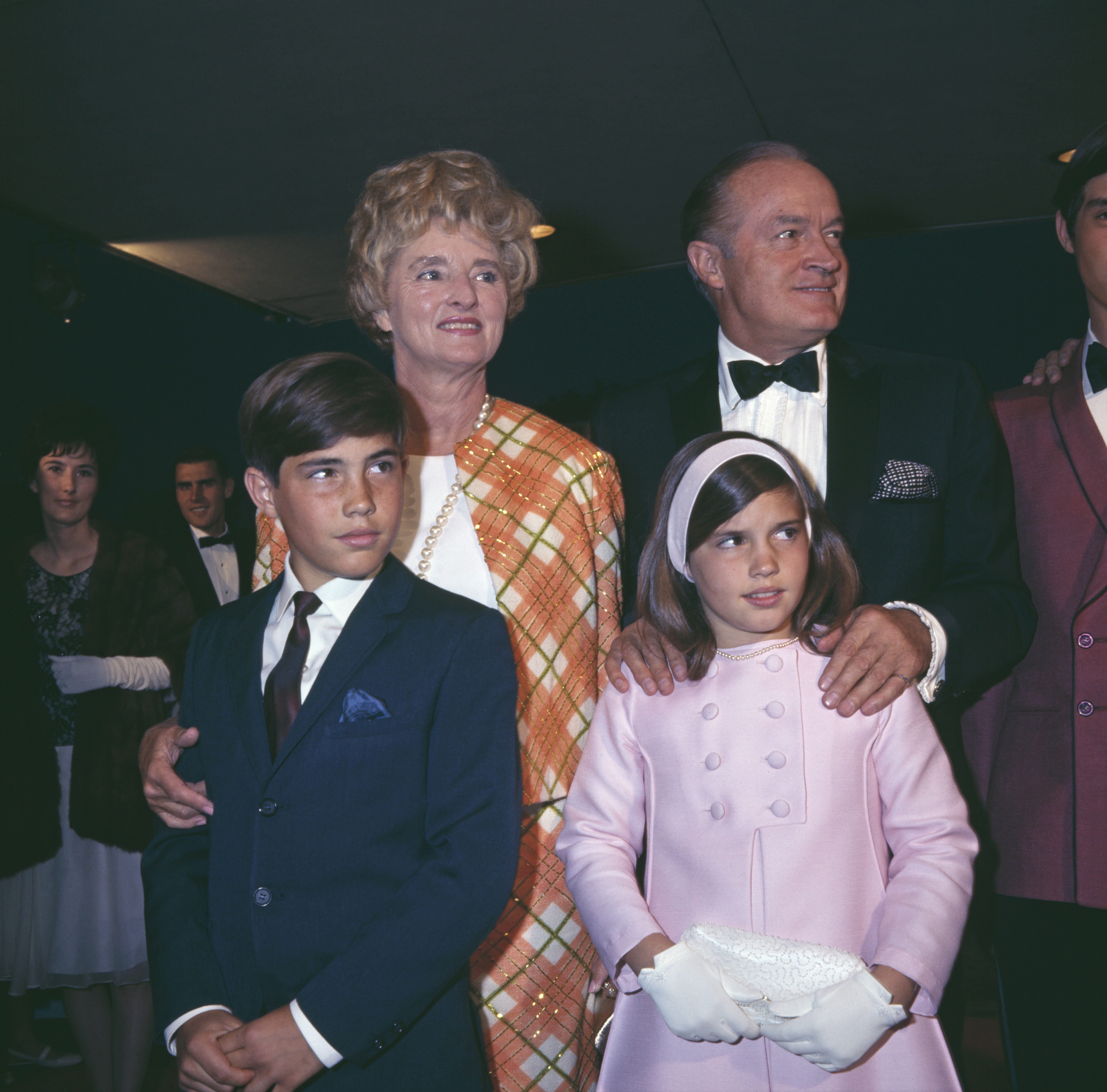 Bob and Dolores Hope with their niece and nephew at a screening of Bob's film 'Eight on the Run' in 1967 | Source: Getty Images