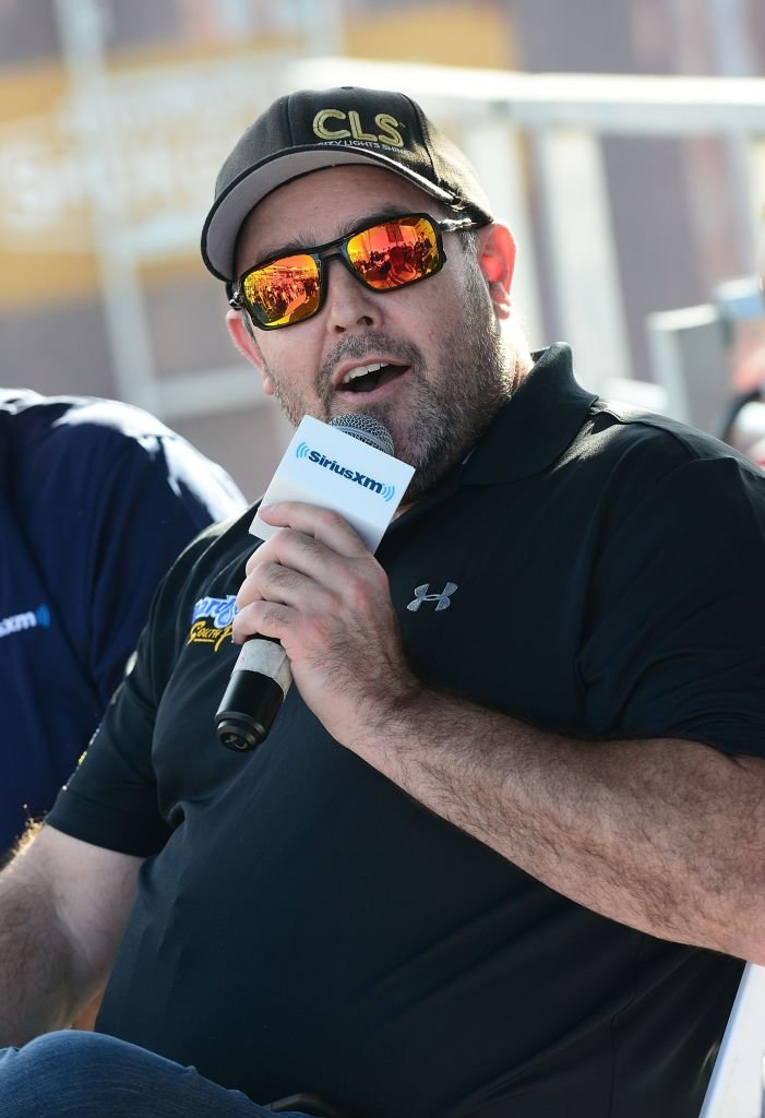 Brendan Gaughan on stage at the SiriusXM NASCAR Radio at the Daytona 500 on February 15, 2018 | Photo: Getty Images