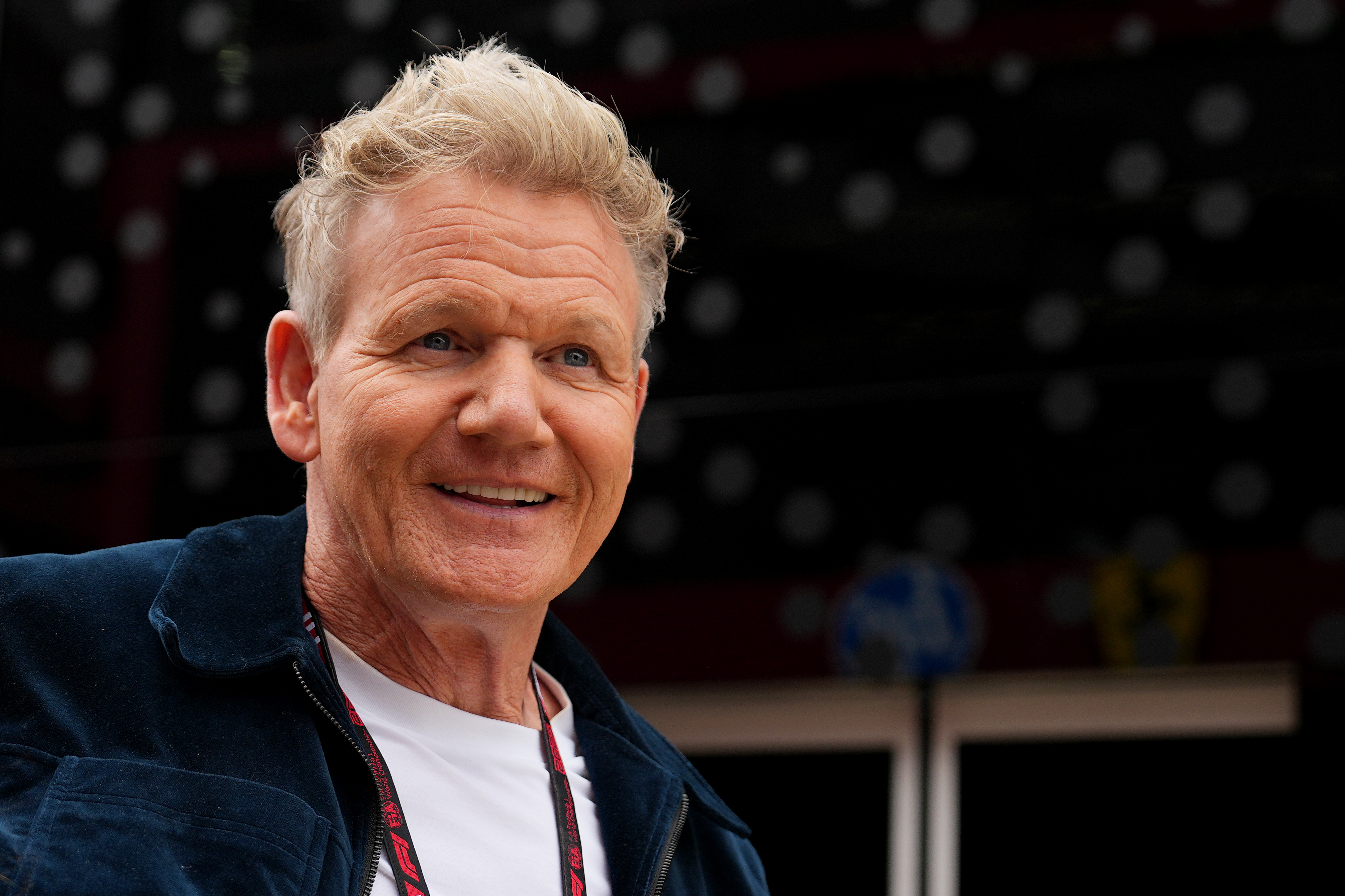 Gordon Ramsay ahead of the F1 Grand Prix of Great Britain in Northampton, England on July 5, 2025. | Source: Getty Images