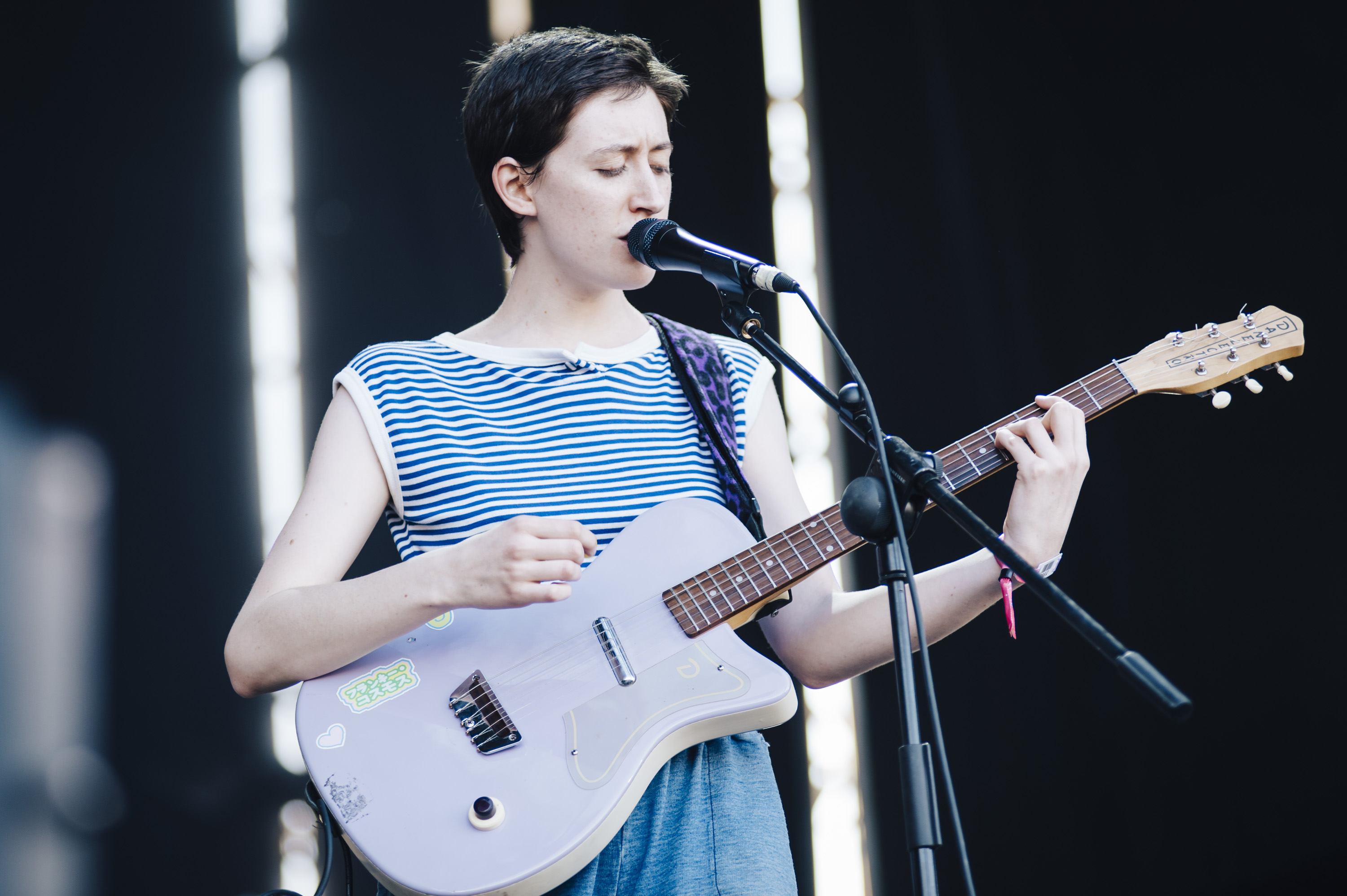 Greta Kline performing on stage as Frankie Combos on July 14, 2018 in Madrid, Spain | Source: Getty Images