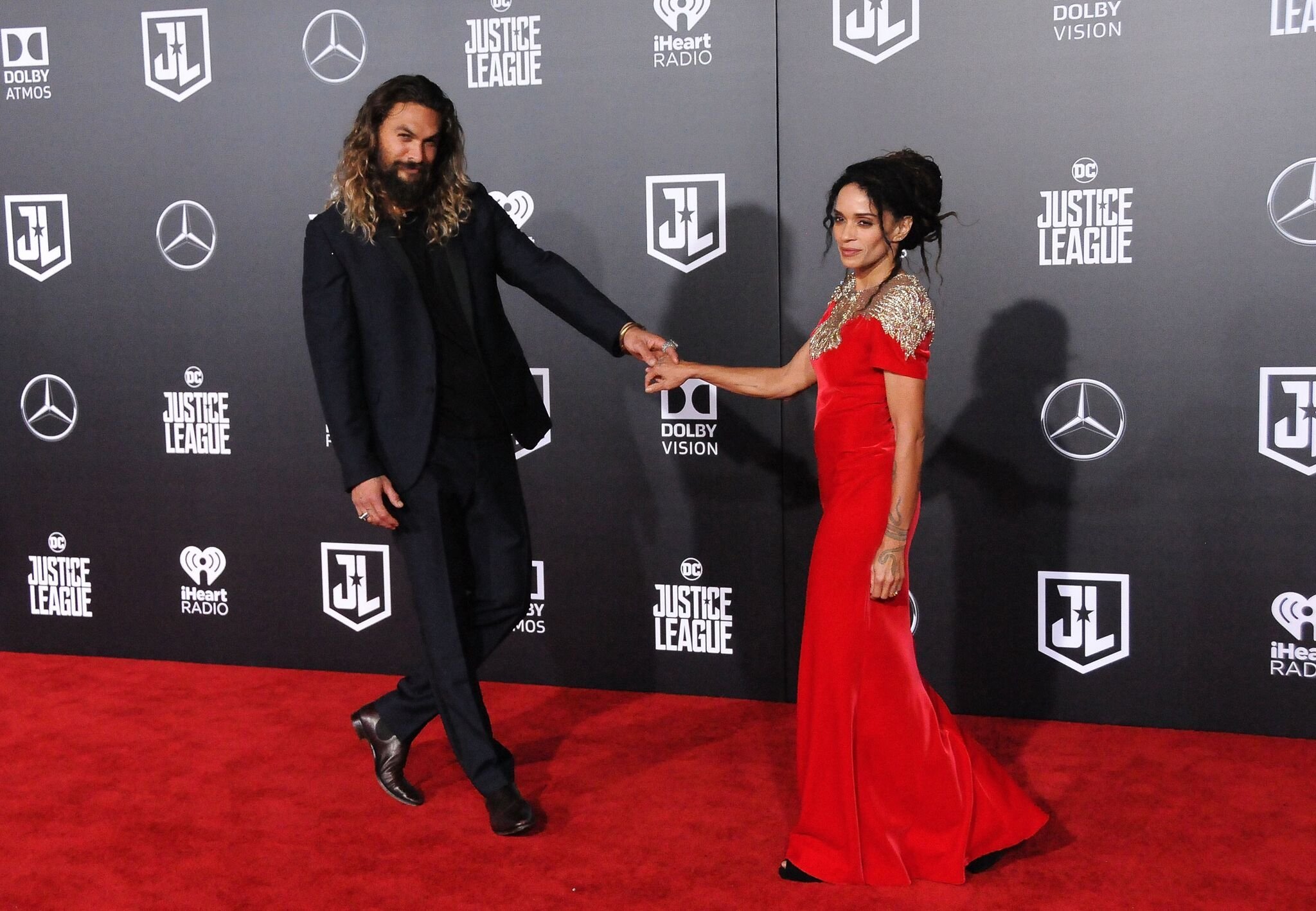 Actor Jason Momoa and actress Lisa Bonet attend the premiere of Warner Bros. Pictures' 'Justice League'  | Getty Images