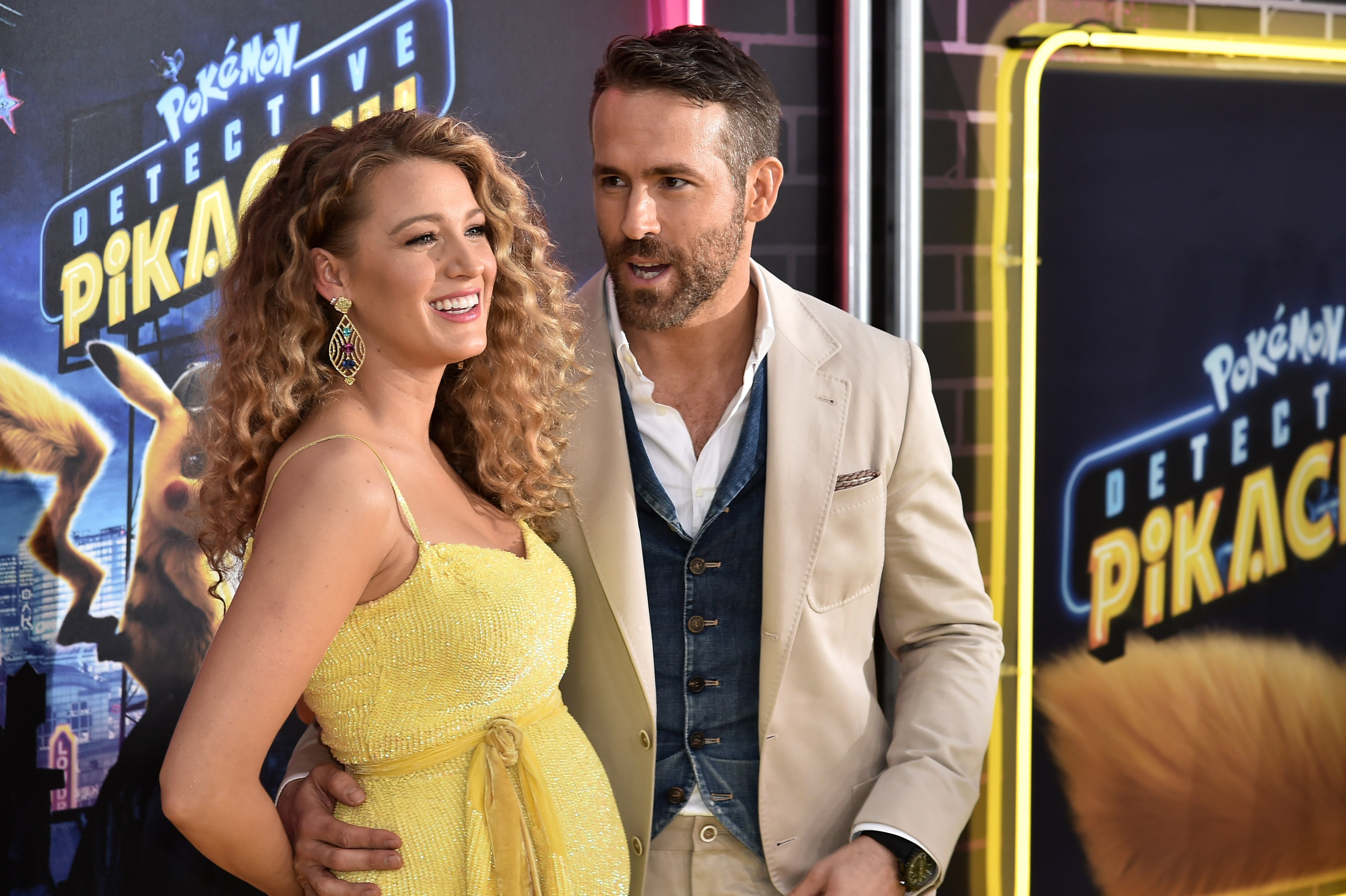 Blake Lively and Ryan Reynolds attend the premiere of "Pokemon Detective Pikachu" at Military Island in Times Square on May 2, 2019. | Photo: GettyImages
