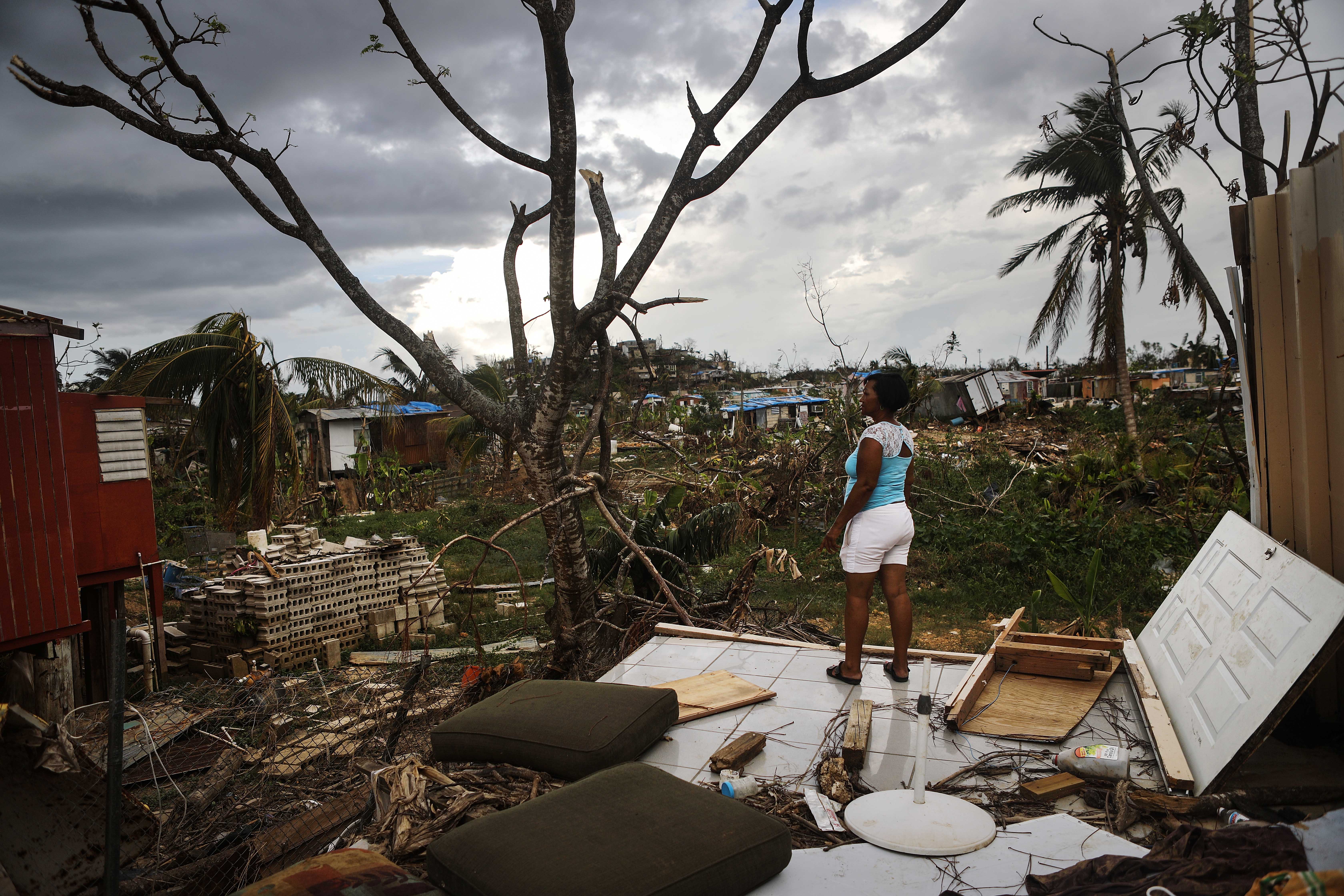La devastación en Puerto Rico tras el huracán María en 2017. | Foto: Getty Images